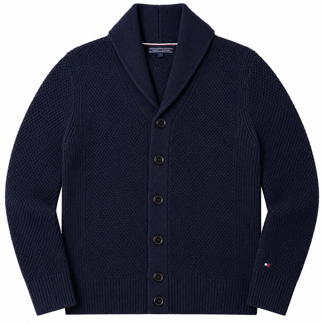 [S] TOMMY HILFIGER 타미힐피거 숄카라 니트 가디건 상품이미지1