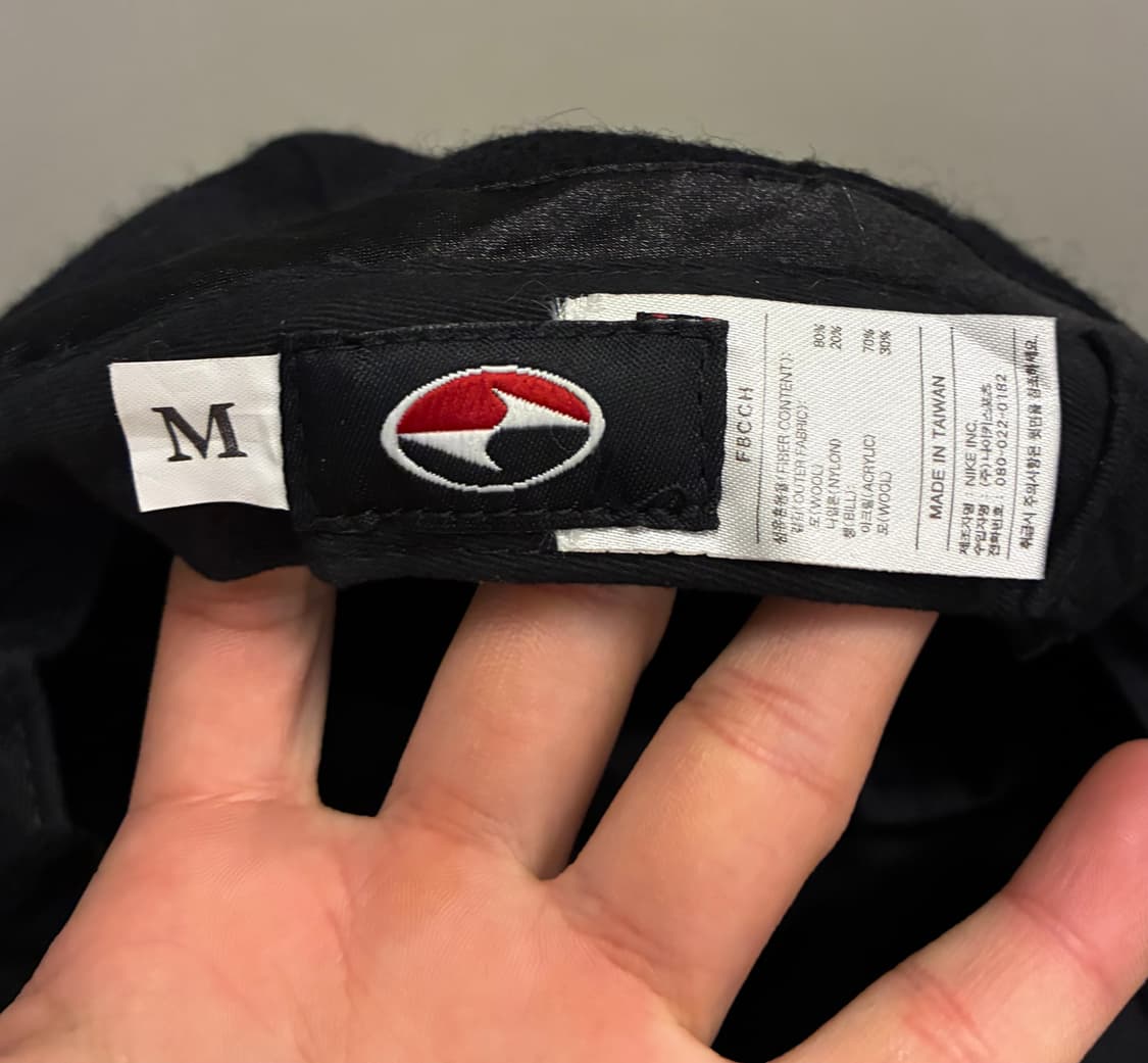 (L)90s 빈티지 나이키 x 타이거우즈 울 나일론 베레모 캡 상품이미지9