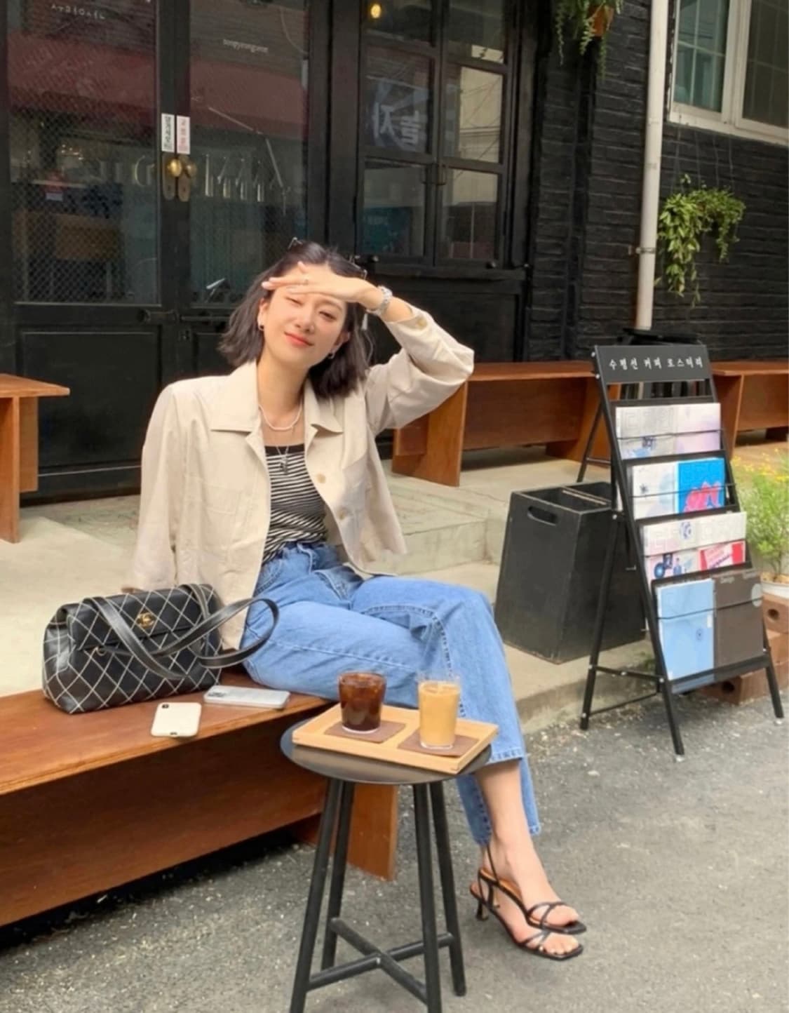 에이치모드 베이지셔츠 상품이미지1