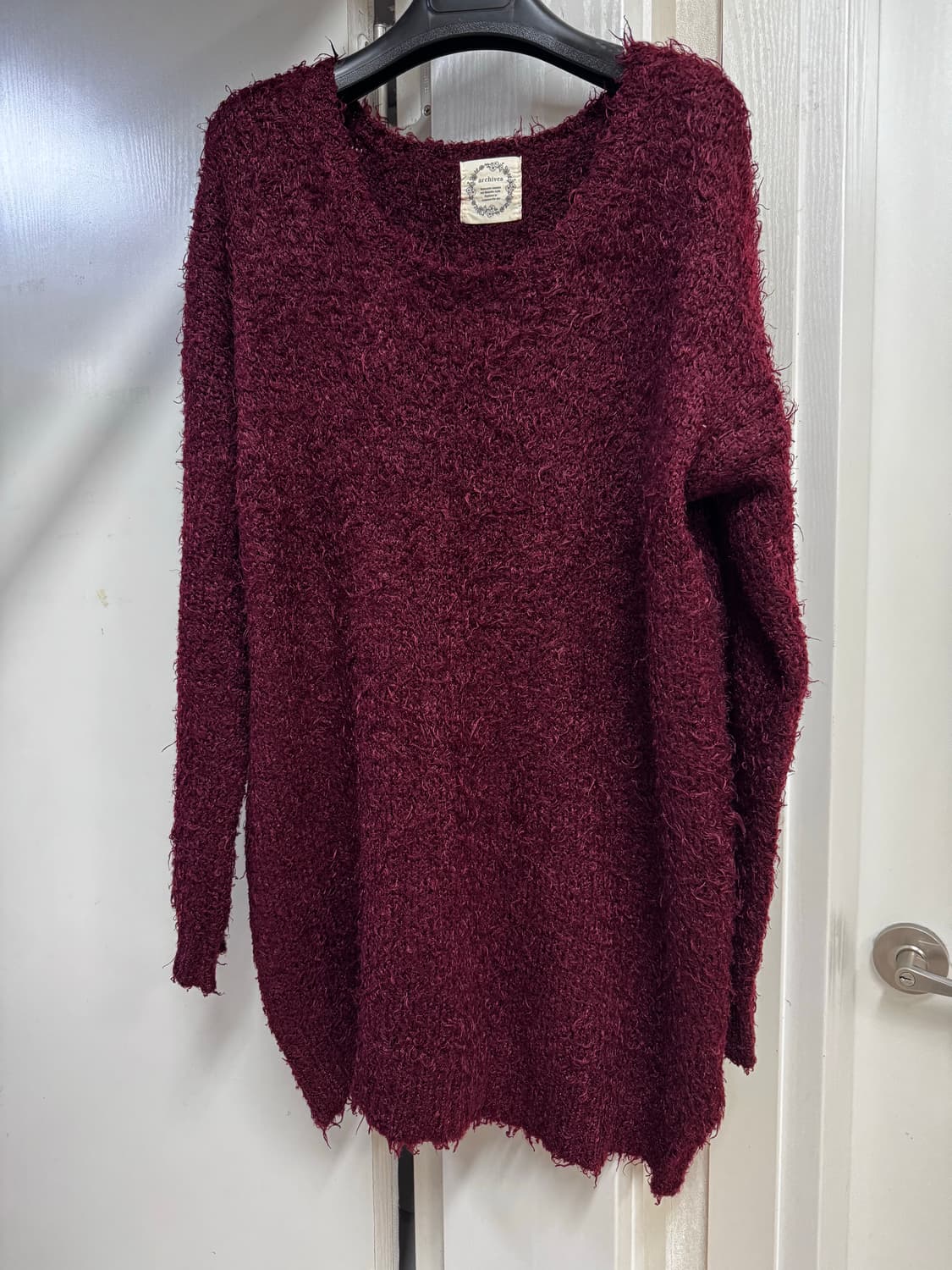 Red fur knit 상품이미지1