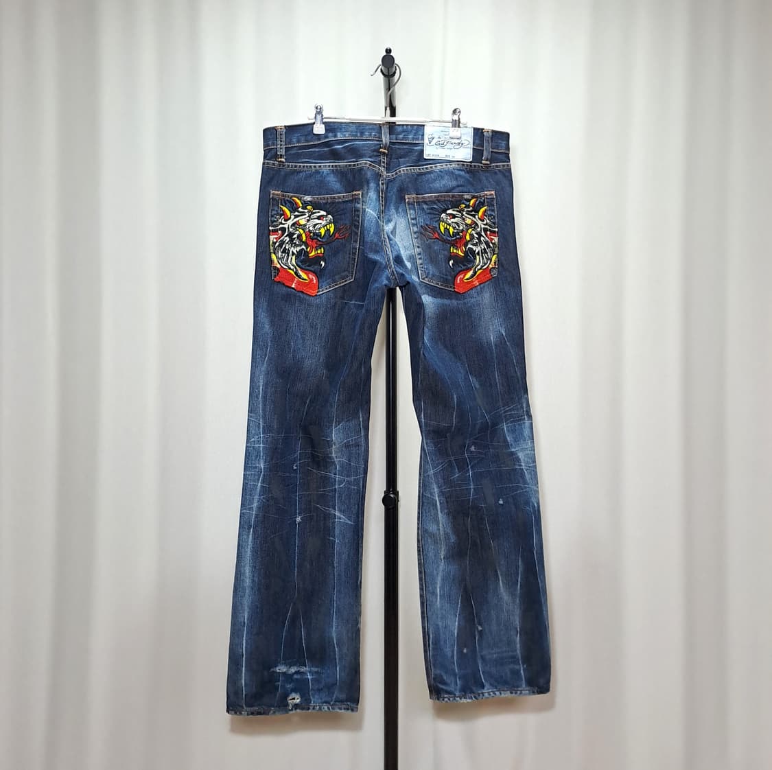 (택포) 에드하디 타이거 자수 데님팬츠 36 B750 상품이미지1