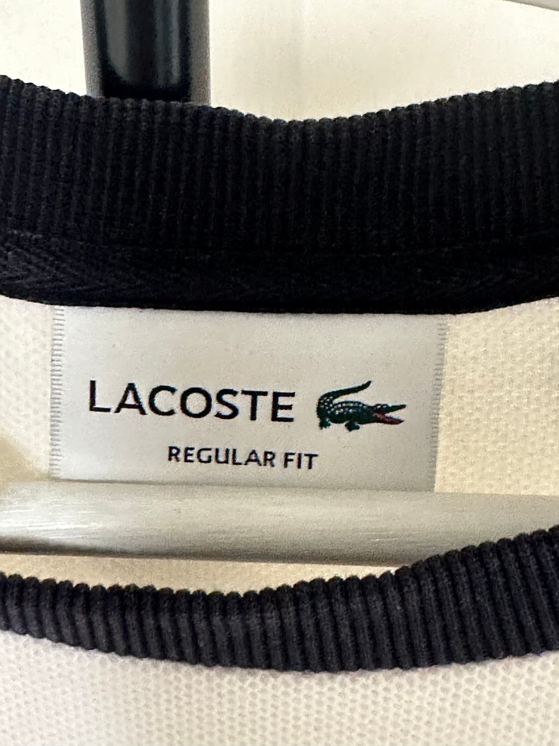 [택포] 라코스테 배색 크루넥 텍스처 코튼 반팔티 105 상품이미지7
