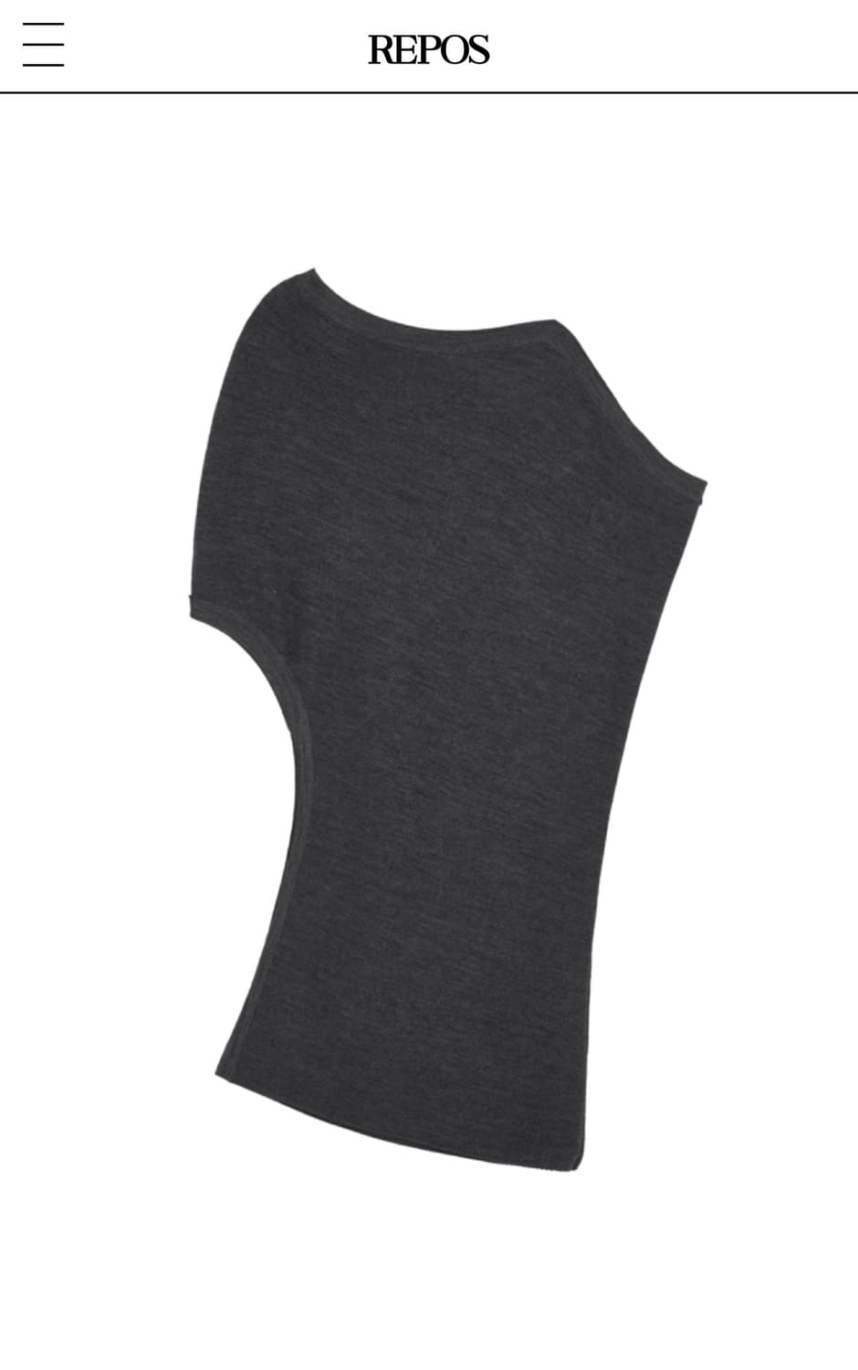 UNBAL OFF-SHOLDER KNIT (GREY) 상품이미지1