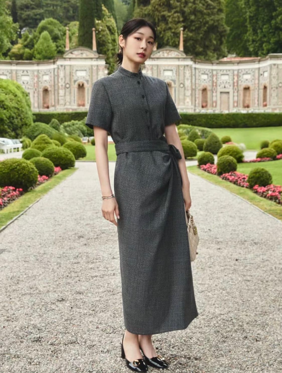 디올 드레이프 롱 원피스40 상품이미지4