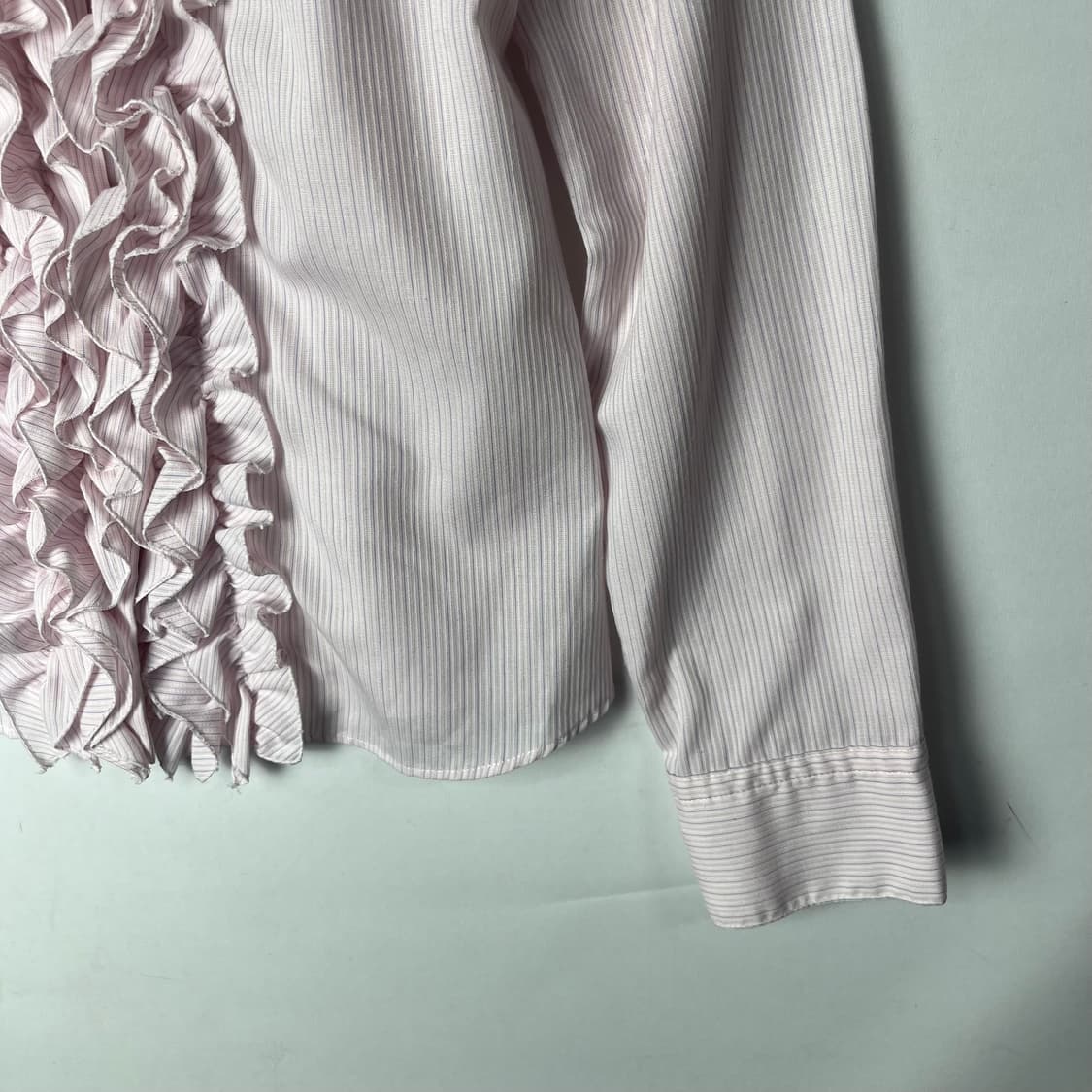 [JPN] 빈티지 스트라이프 프릴 블라우스 상품이미지4