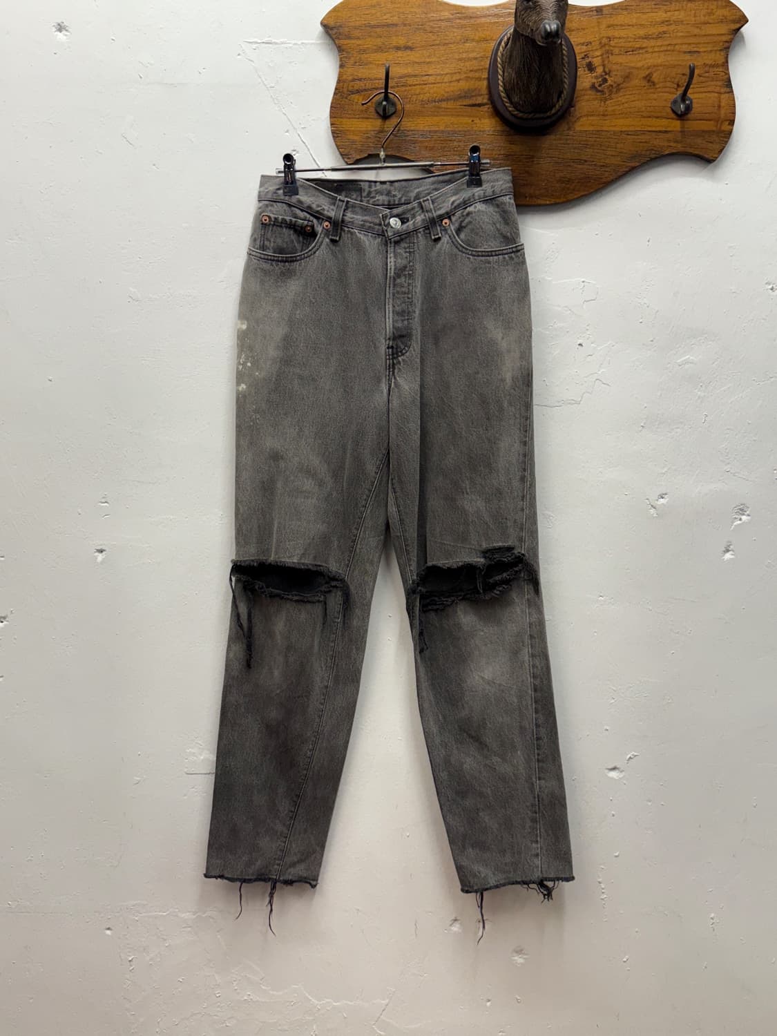 Levi's 501 Vintage Black Denim Pants 상품이미지2