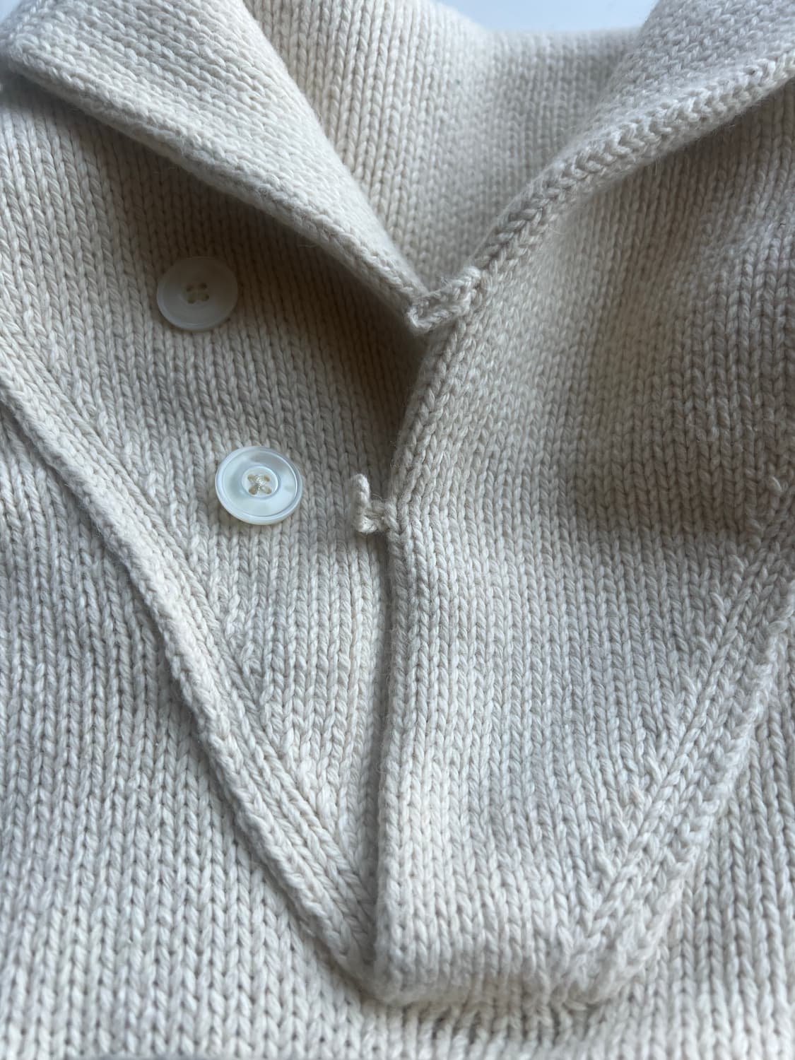 폴로 랄프로렌(럭비)R 로고 숄카라 니트 상품이미지5