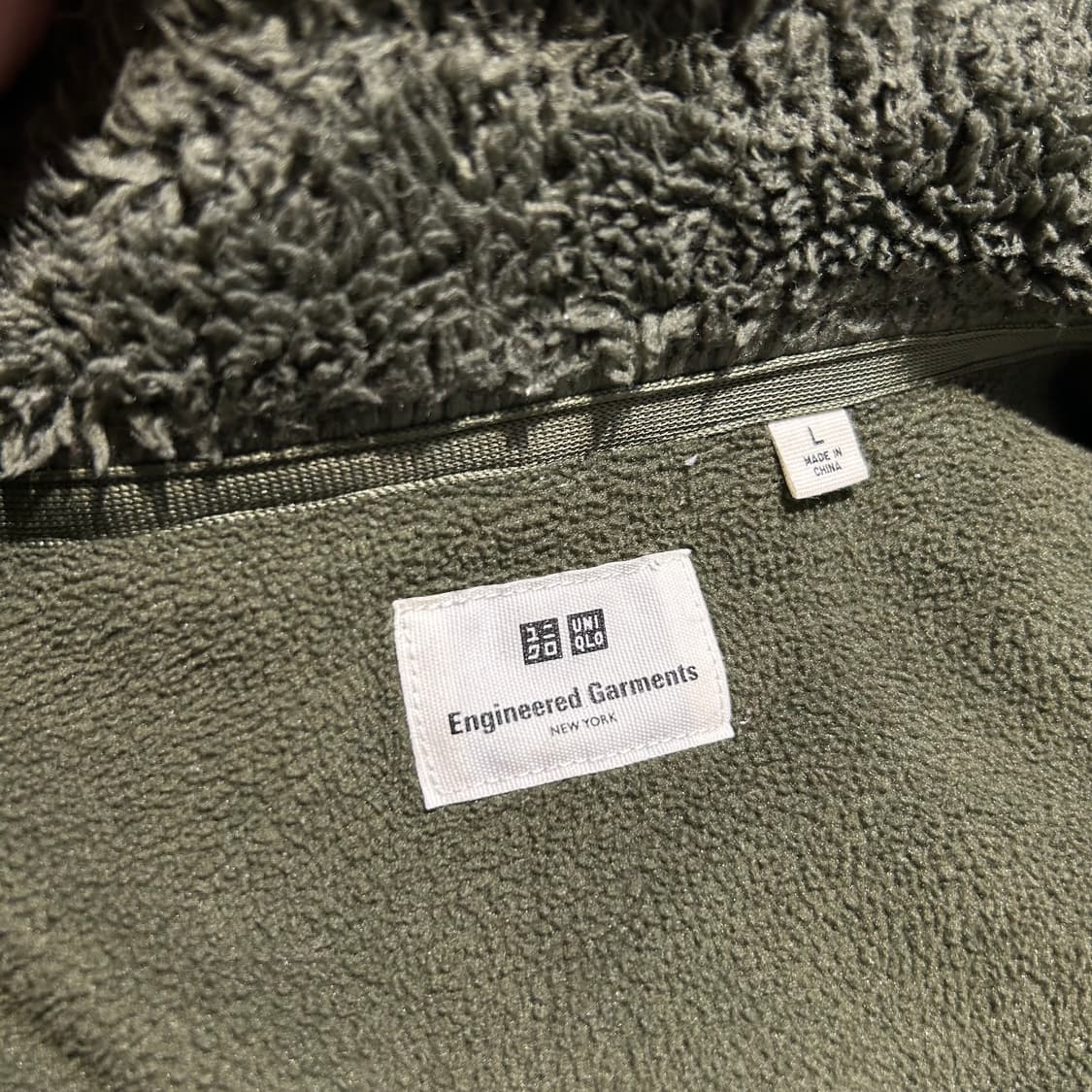 L) 엔지니어드 가먼츠 유니클로 플리스 후리스 집업 자 상품이미지6