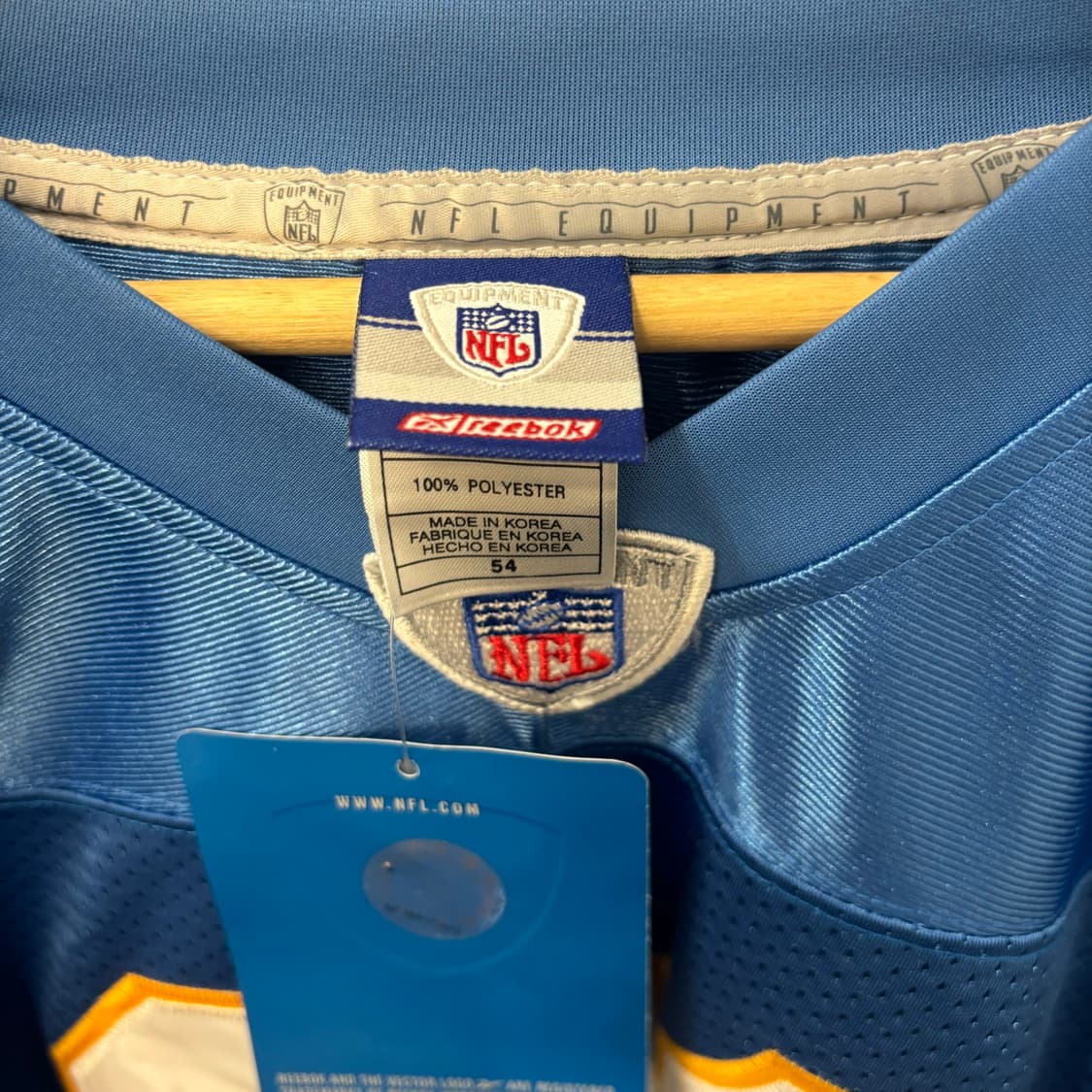 NFL X 리복 LA 차저스 유니폼 져지 2XL 상품이미지8