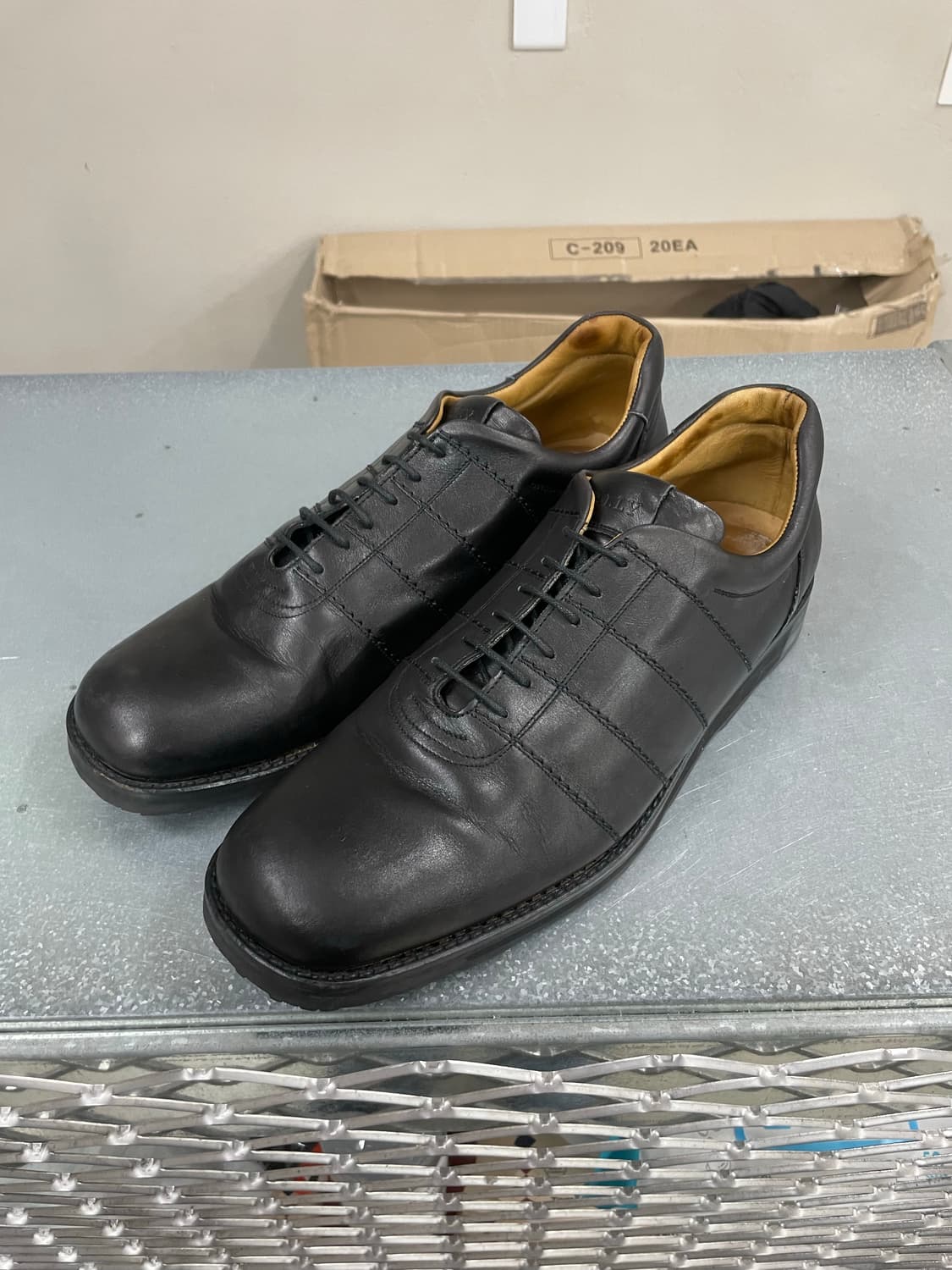 발리 블랙 레더 로퍼 UK9.5 상품이미지2