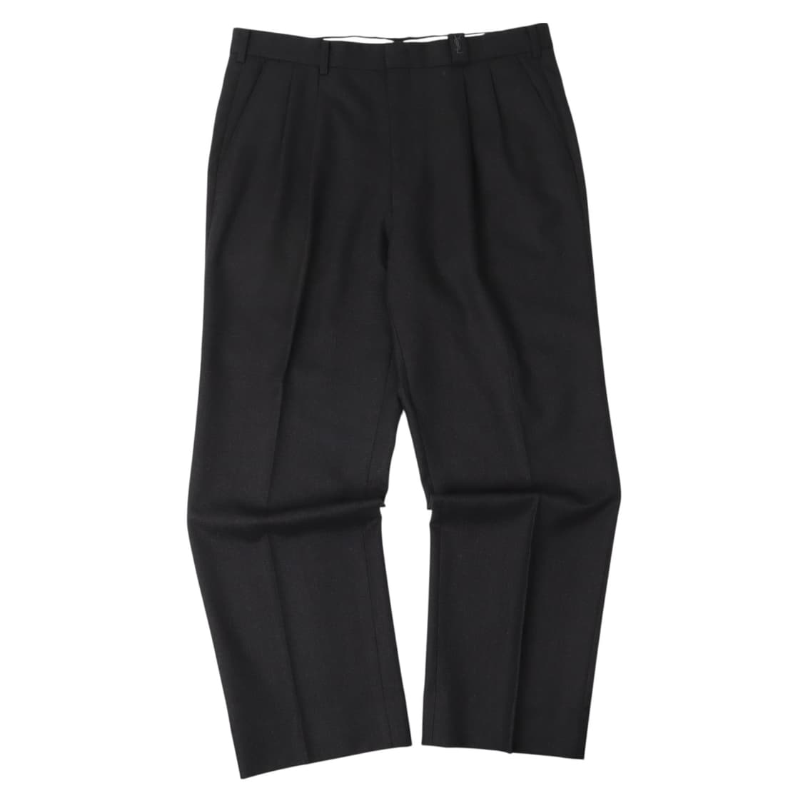 입생로랑 블랙 울 핀턱 트라우저 팬츠 상품이미지1