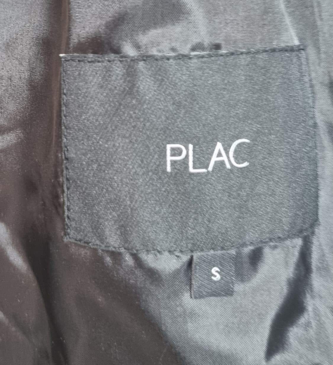 실측 M (95) PLAC 플랙 울혼방 블랙 코트 상품이미지3