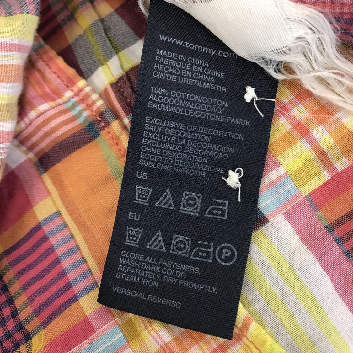 타미힐피거 마드라스 체크셔츠 [S] 상품이미지6