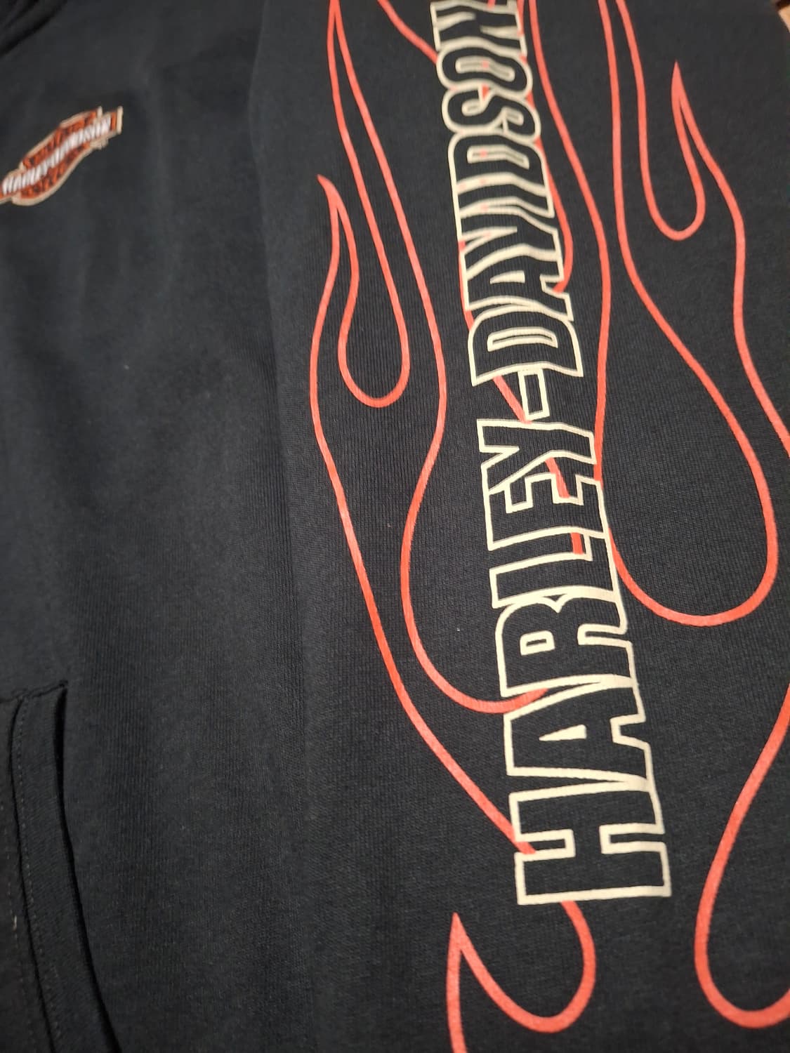 할리데이비슨 플레임 집업후드  상품이미지3