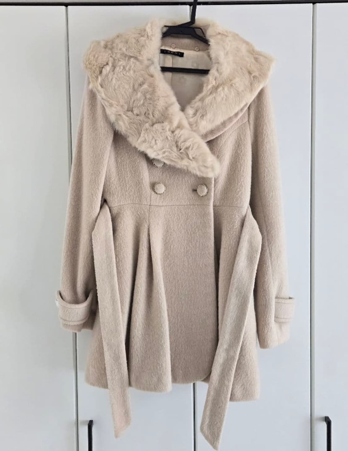 잉그니 플레어롱코트 라떼히메로맨틱갸루 캐캐체 핀터깔 달천 대장y2k 로리 상품이미지2