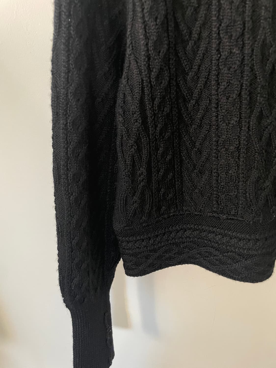 vintage black twisted knitwear 상품이미지5