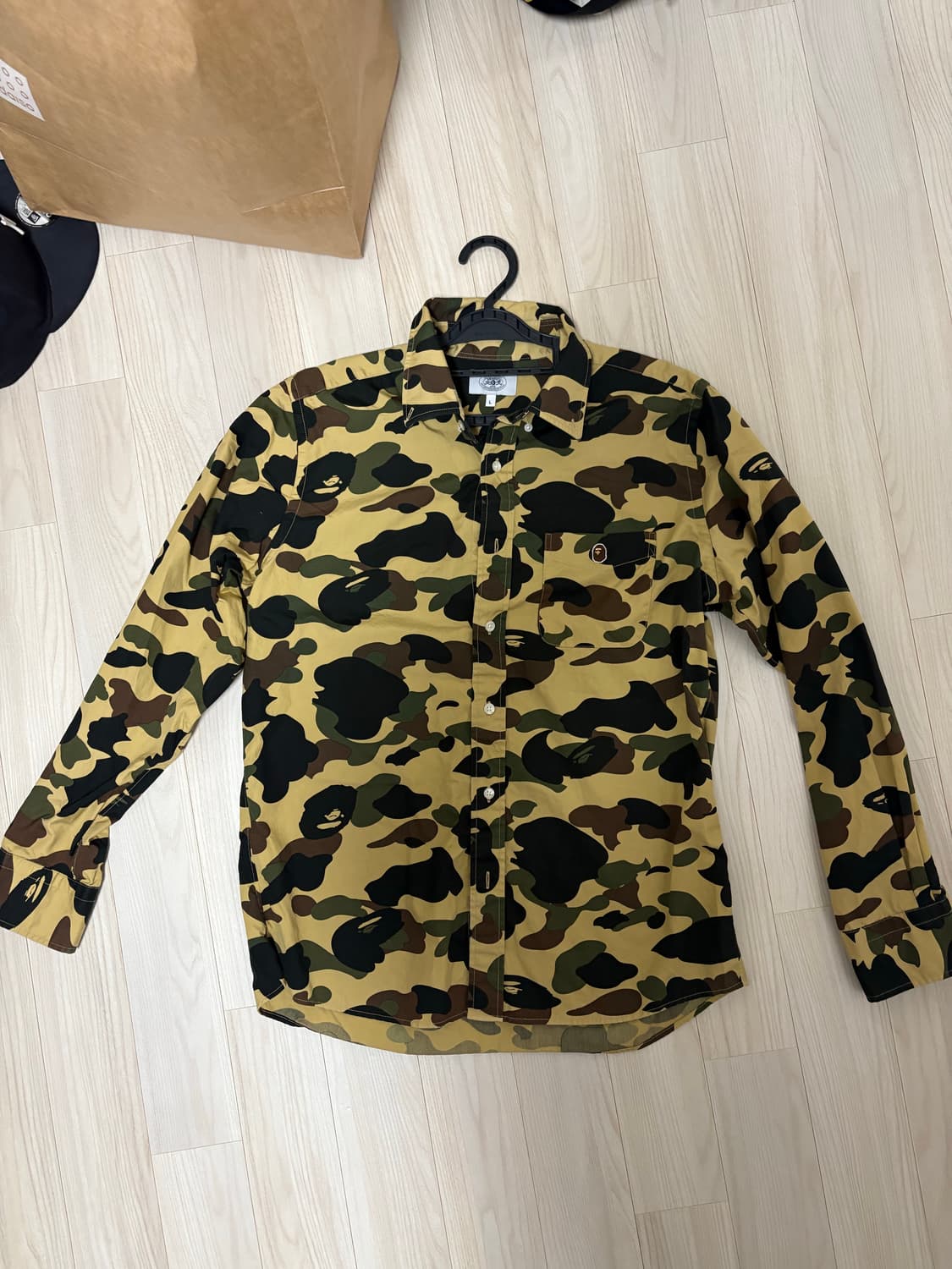 베이프 카모 원포켓 셔츠 상품이미지1