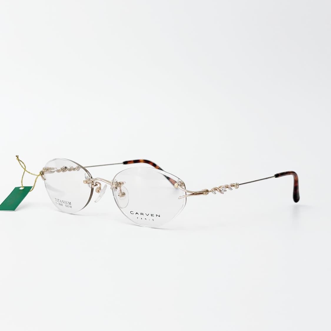 키지클럽 CARVEN 골드 무테 데드스탁 빈티지안경 상품이미지3