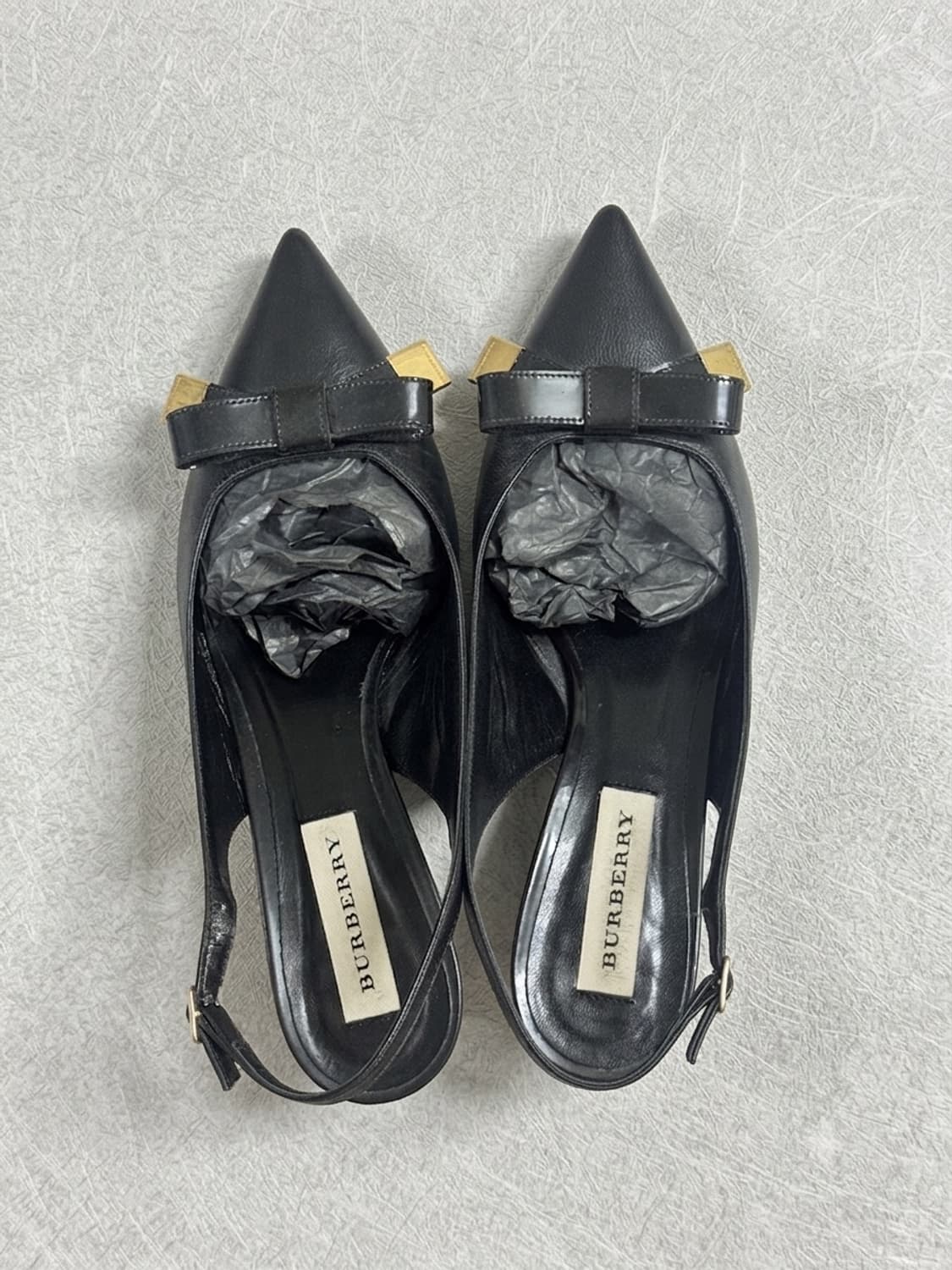Burberry Bow Detail Leather Slingback  상품이미지2