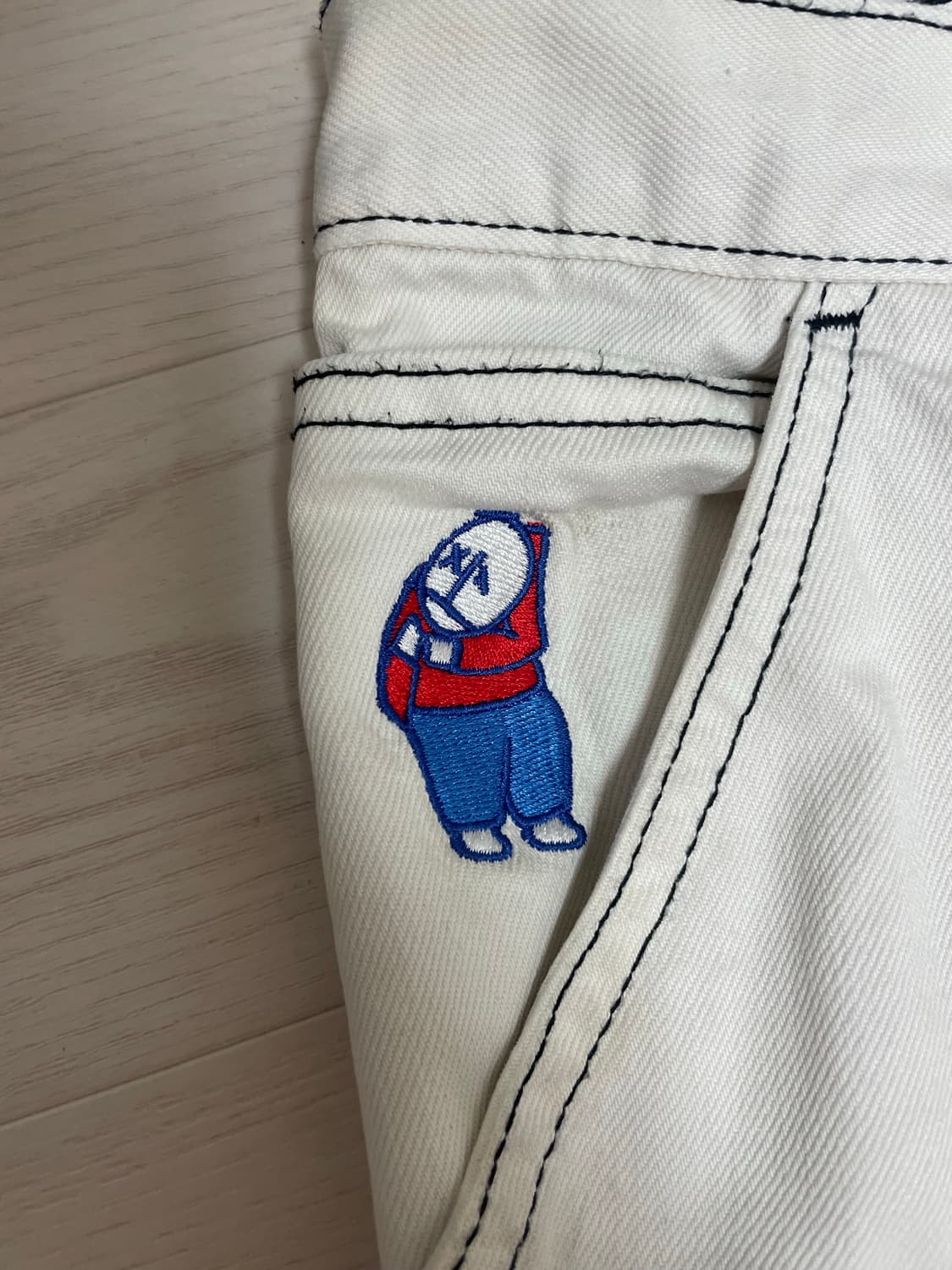 폴라 스케이트 코. 화이트 청바지 S 상품이미지4