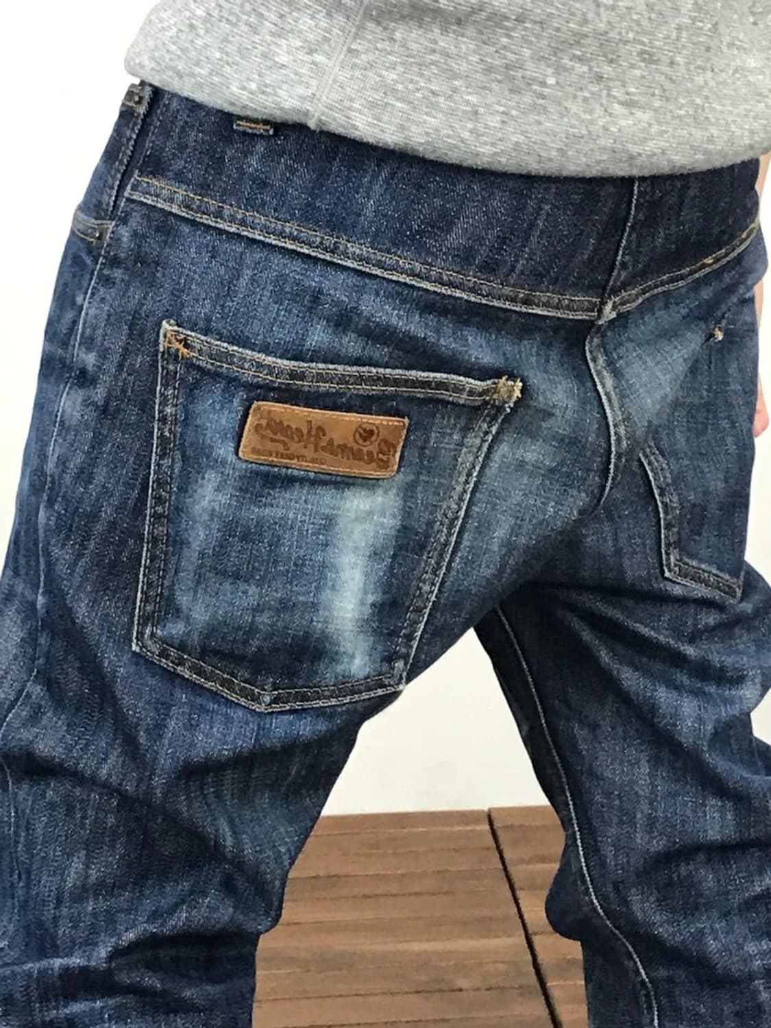 Beams Heart Washed Denim Jeans 상품이미지4