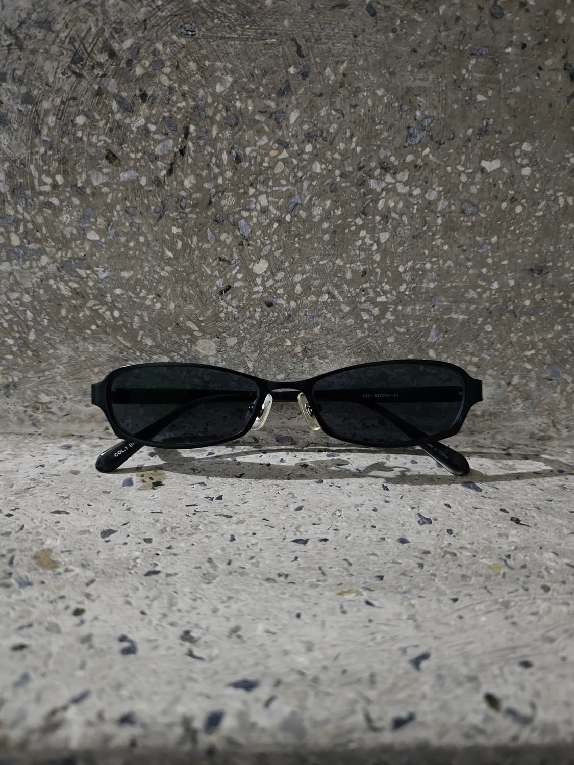 Japan Vintage 블랙 스퀘어 프레임 선글라스 상품이미지2