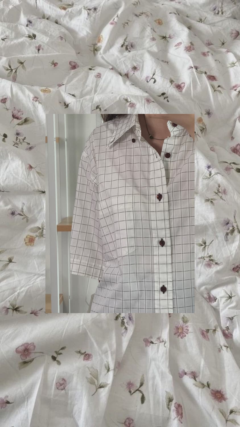 brown check shirt 상품이미지3