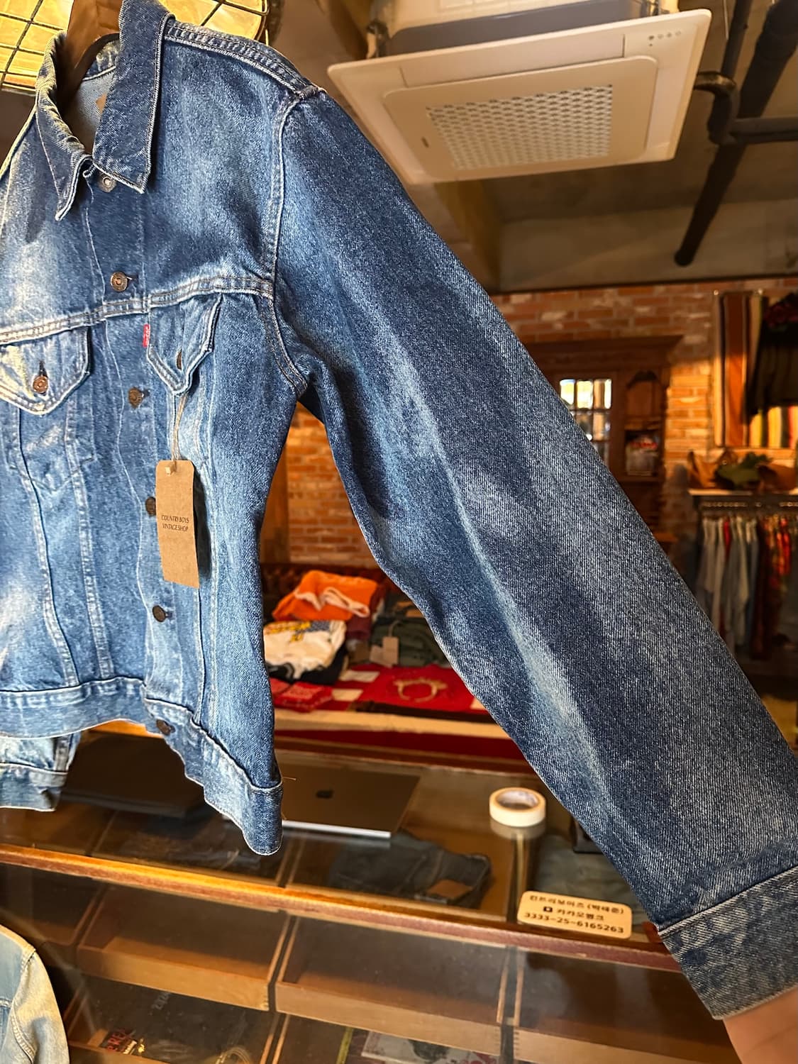 90s USA 빈티지 리바이스 3rd 3세대 데님 트러커 자켓 상품이미지4