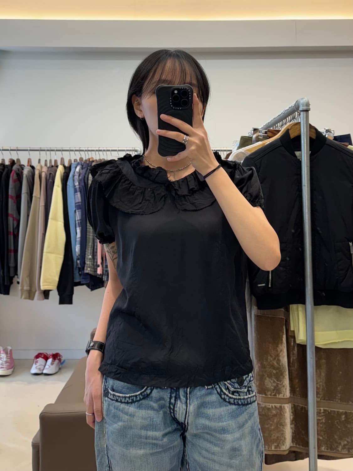 트리콧 꼼데가르송 프릴 카라 블라우스 상품이미지7