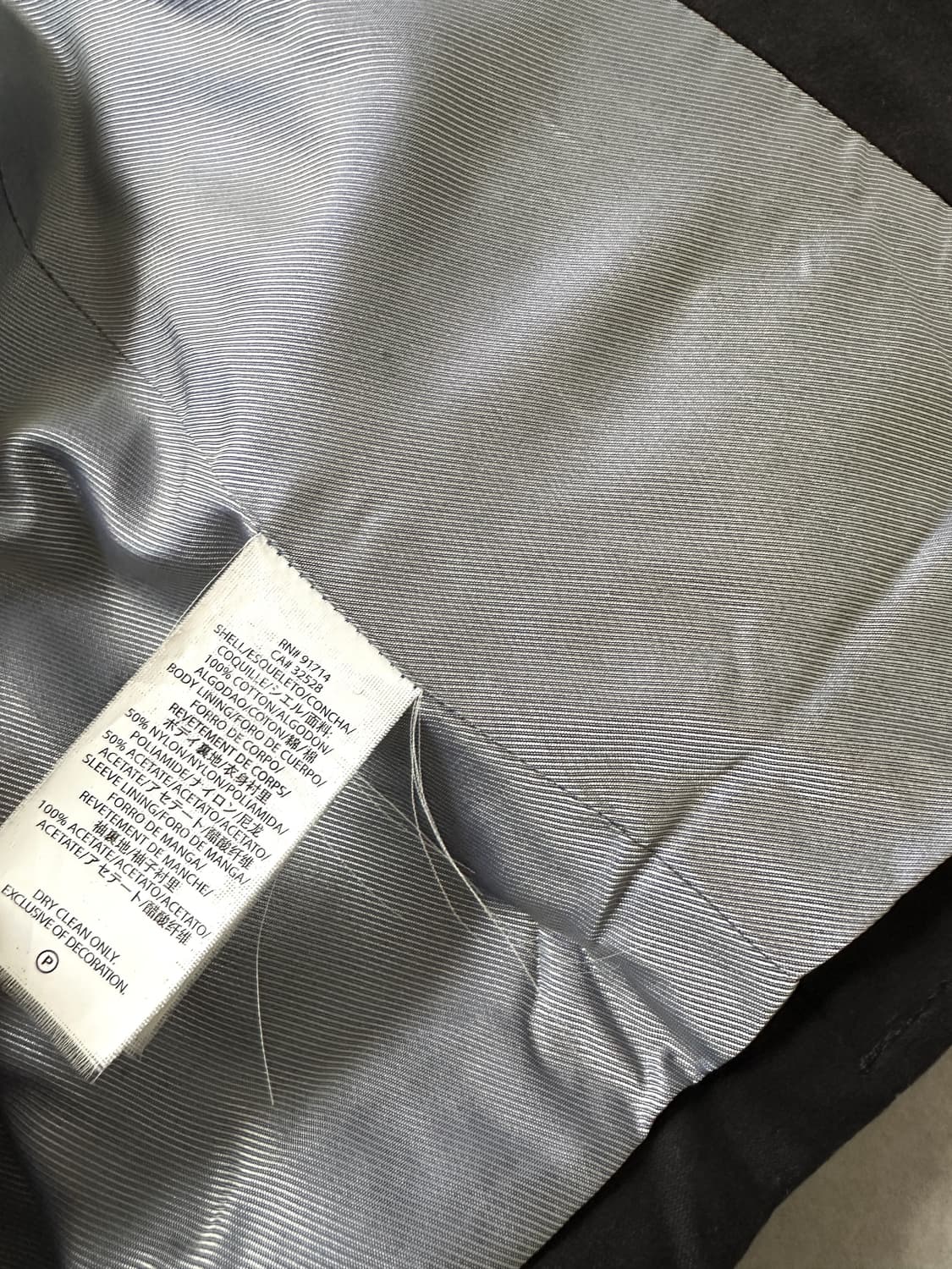 알마니 2000s 후드 니트 레이어 블레이저 자켓 상품이미지9