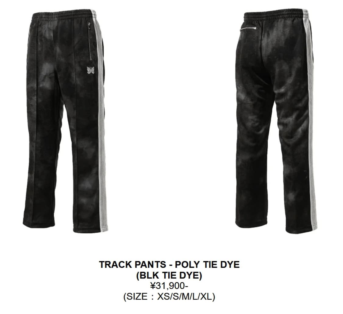 M] 니들스 x 누비안 트랙 팬츠 폴리 타이다이 블랙 - 누비안 한정 상품이미지3
