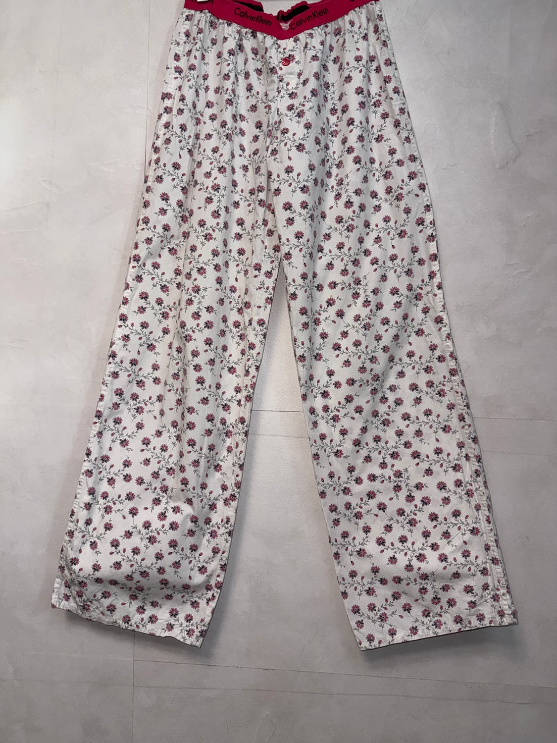 Calvin Klein white floral lounge pants 상품이미지3