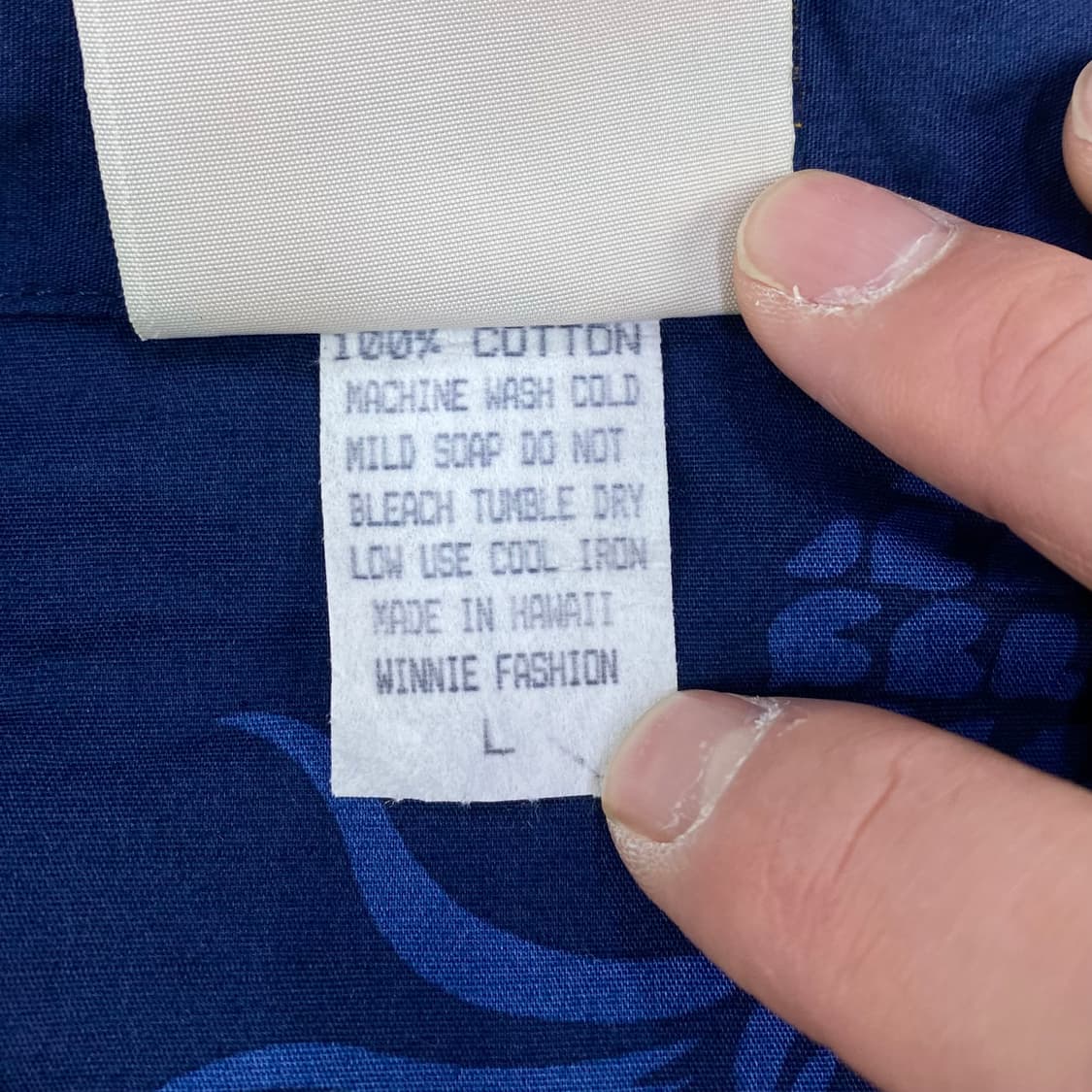 빈티지 하와이 메이드 패턴 하프 셔츠(105) 상품이미지9