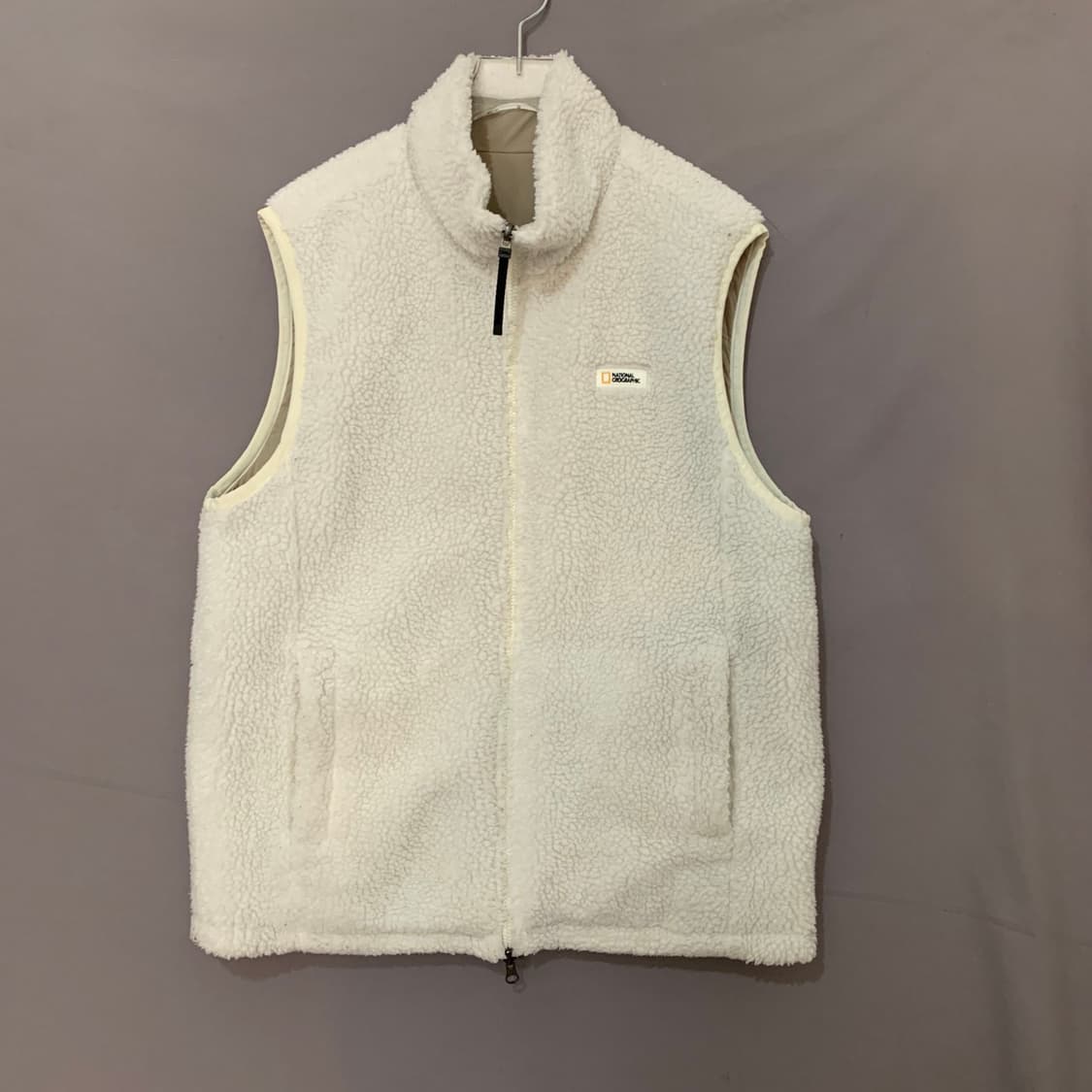 L 내셔널지오그래픽 제시에너 리버시블 플리스 뽀글이 베스트 조끼 상품이미지1