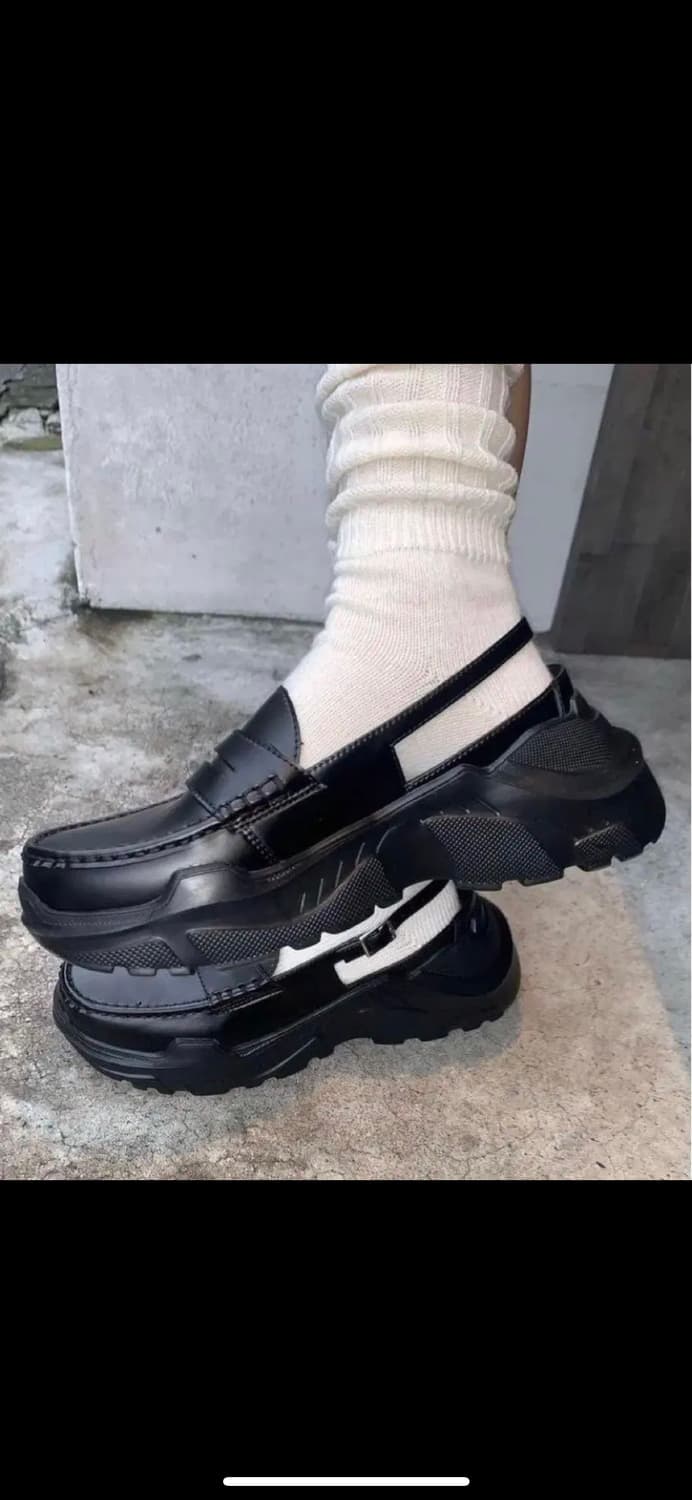 아키코아오키 데미 폭스 레더 블랙 37(240-245)  상품이미지1