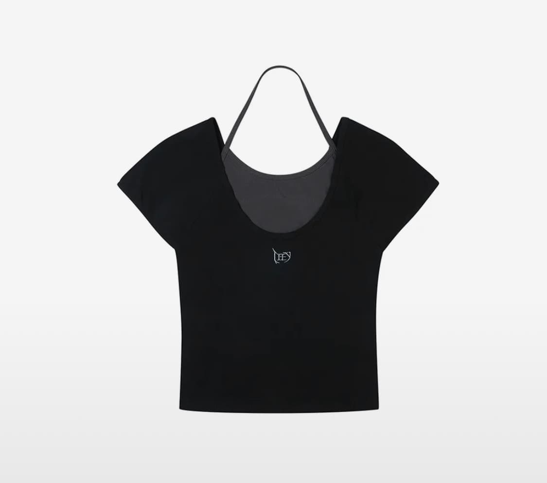 yeel HALTER BOAT-NECK SET TOP 상품이미지1