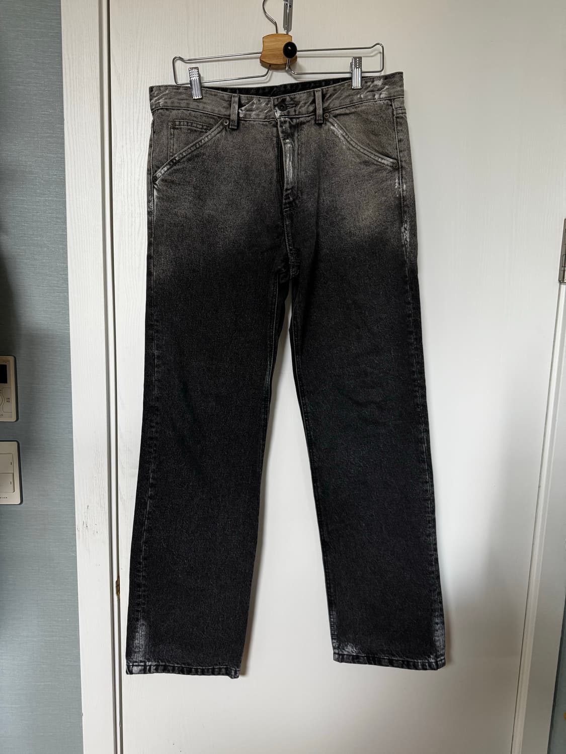 쿠어 흑청 데님 스트레이트핏 M 30-33 청바지 상품이미지1