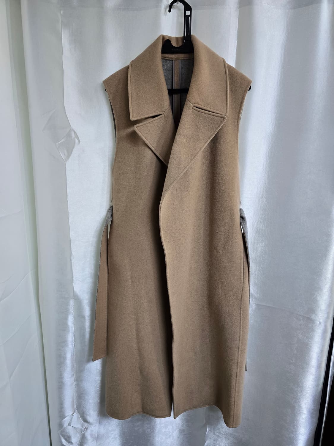 SYSTEM 시스템 베이지 롱 조끼 코트 (1963) 상품이미지1