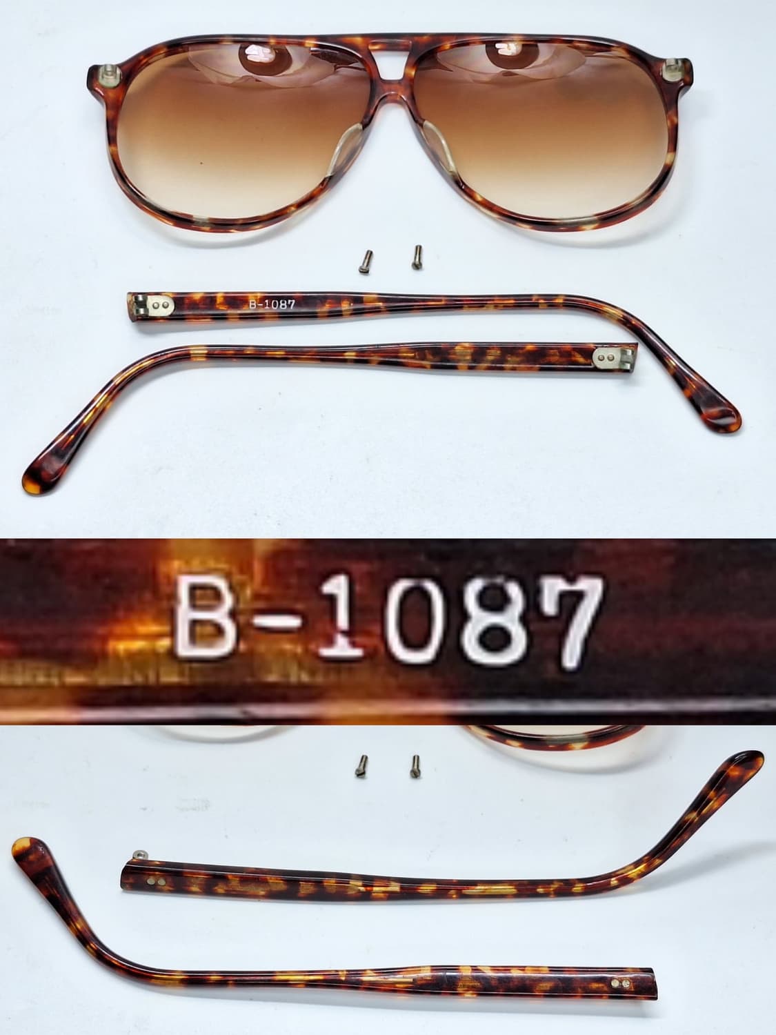 빈티지 선글라스 B-1087 일본수입 호피 에비에이터 투브릿지 더블브릿지 상품이미지9