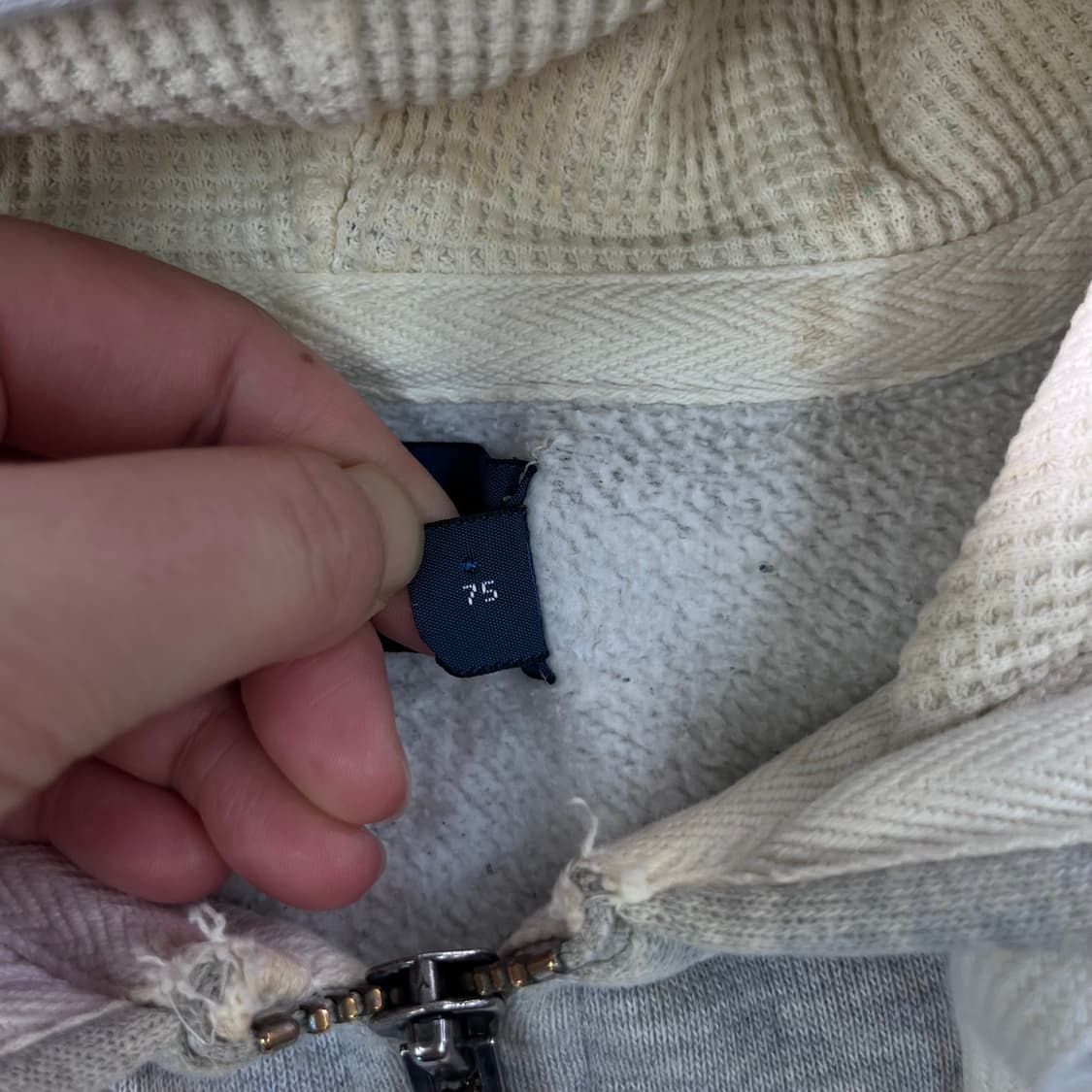 95 폴로랄프로렌 와플 그레이 후드집업 상품이미지5