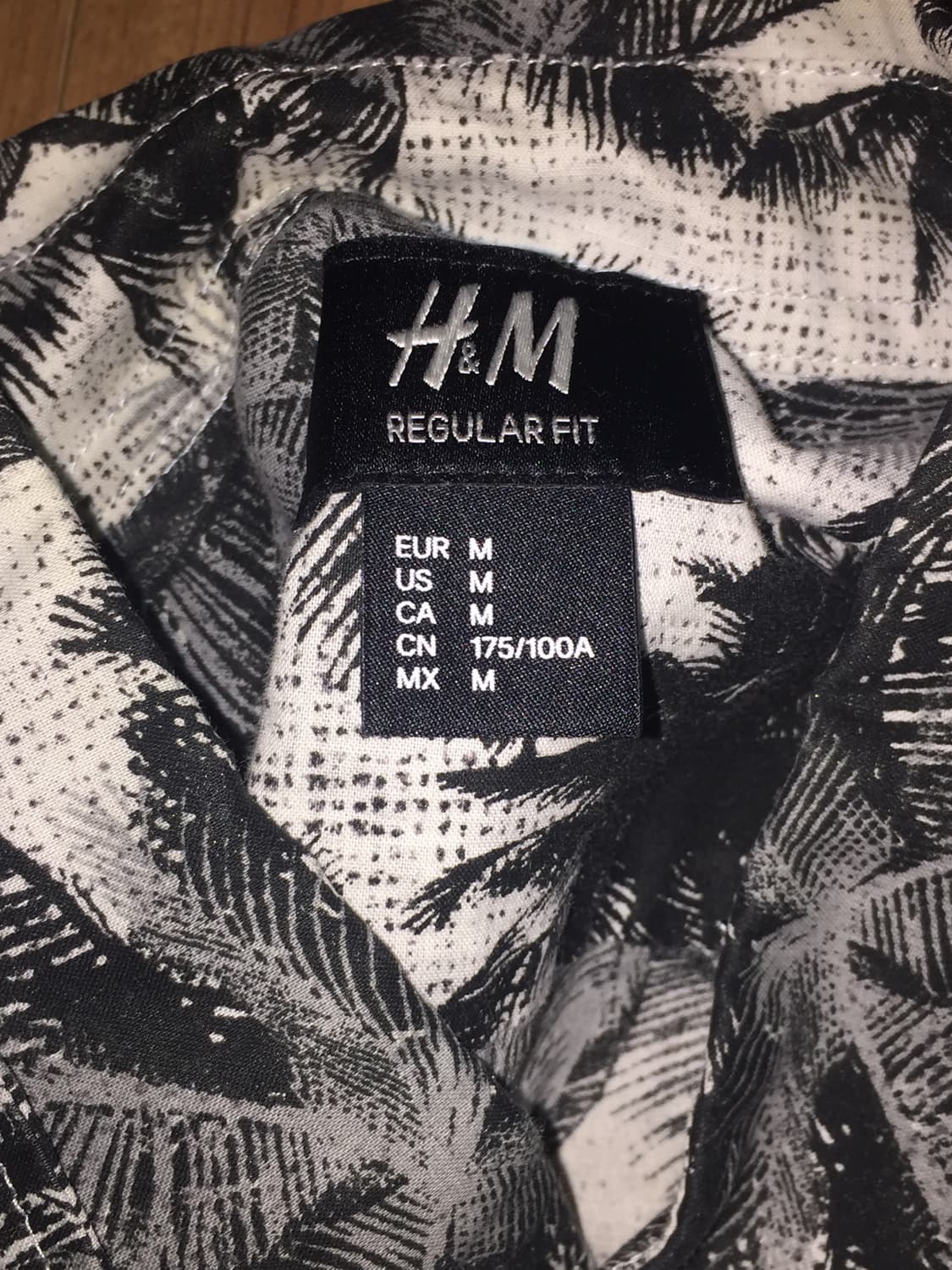 H&M 에이치앤엠 하와이안 야자수 셔츠 상품이미지3