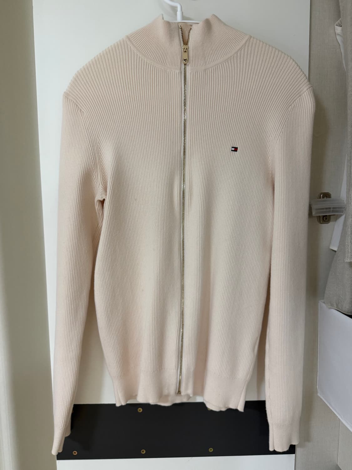 [타미힐피거] 여성 슬리브 집업 져지 (아이보리 / XS) 상품이미지1