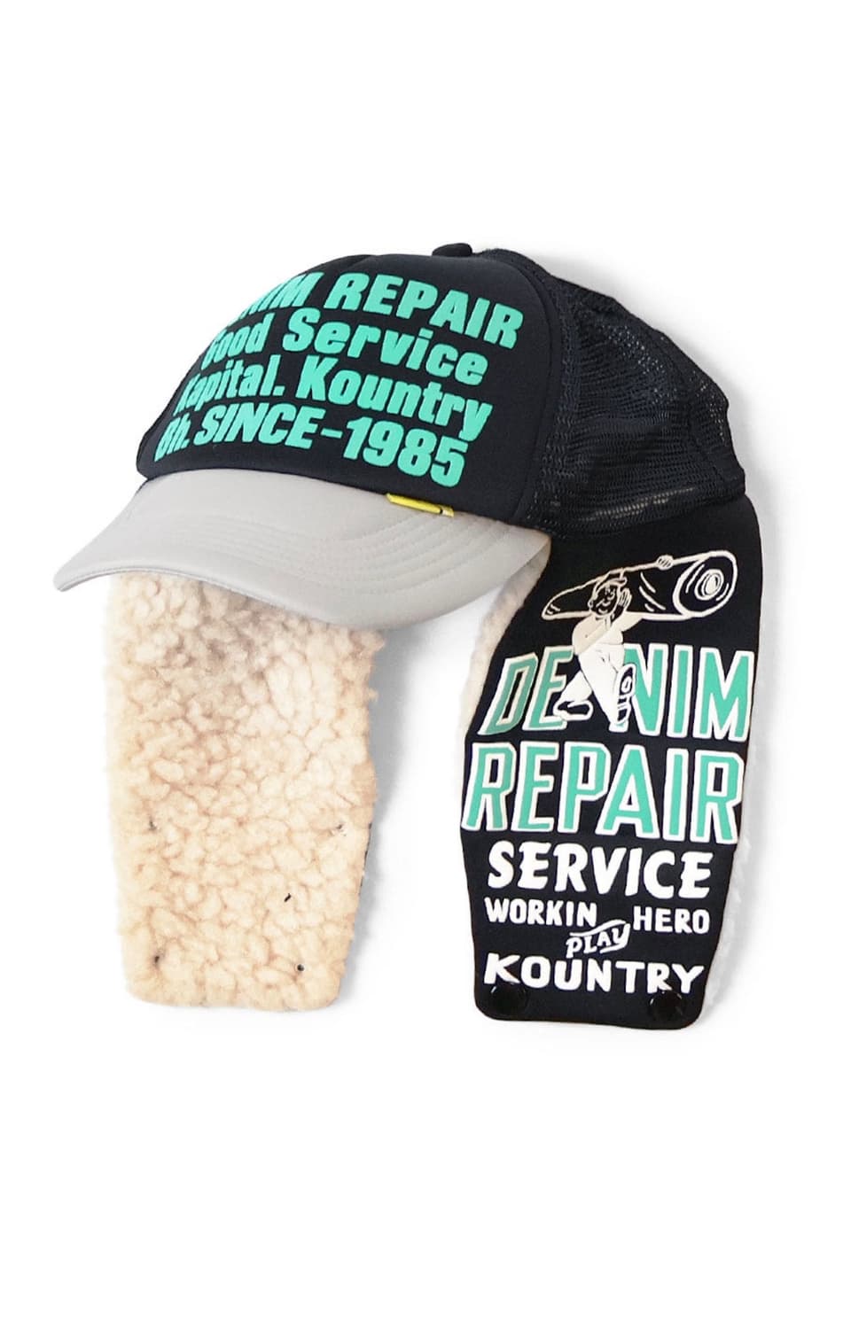 kapital DENIM REPAIR SERVICE 램버 트랙 캡  상품이미지1