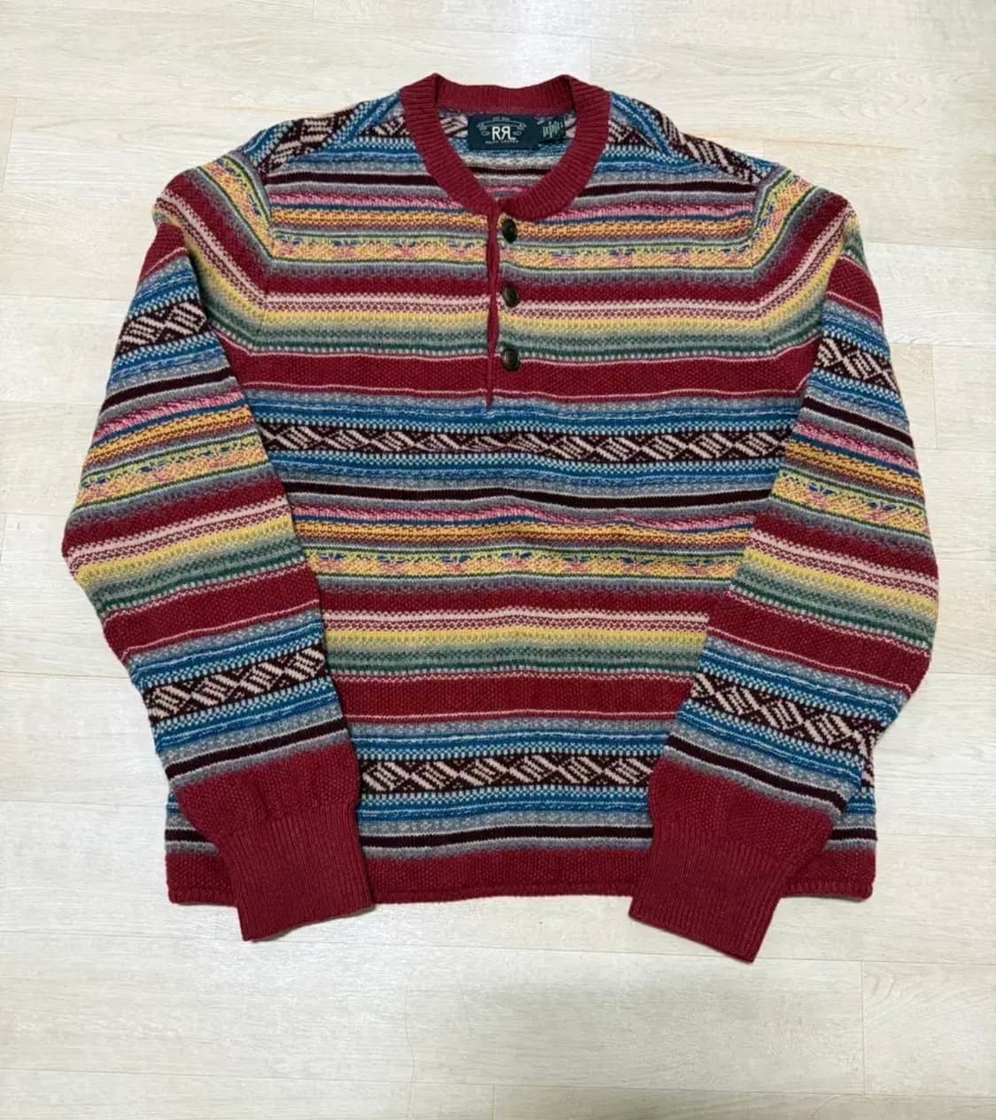 rrl 울블렌드 헨리넥 스웨터 L 상품이미지1