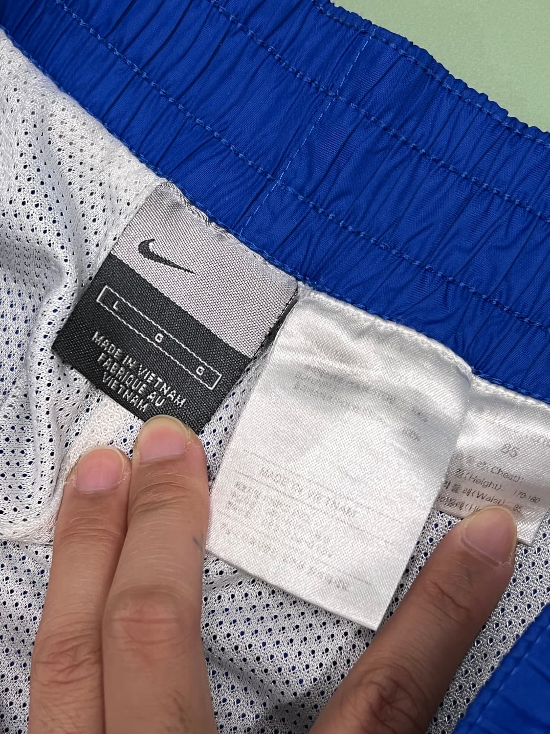 나이키 올드스쿨 트랙 우븐 웜업 팬츠 블루 상품이미지4
