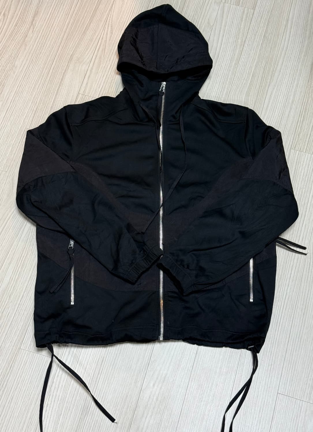 [M] 강혁 에어백 패치 저지 후드 점퍼 상품이미지2