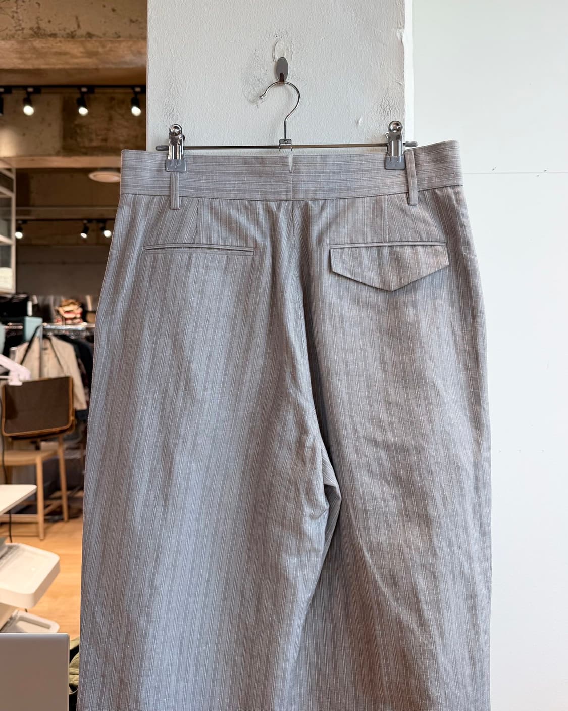 마가렛호웰 그레이 스트라이프 슬랙스 팬츠  상품이미지6
