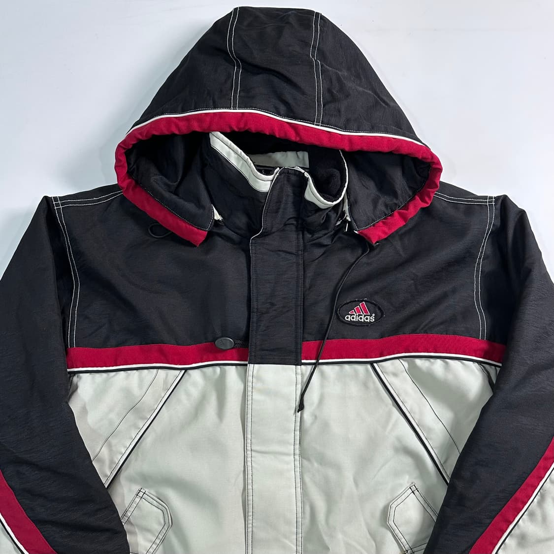 90s 아디다스 빅로고 올드스쿨 후드 자켓 상품이미지2