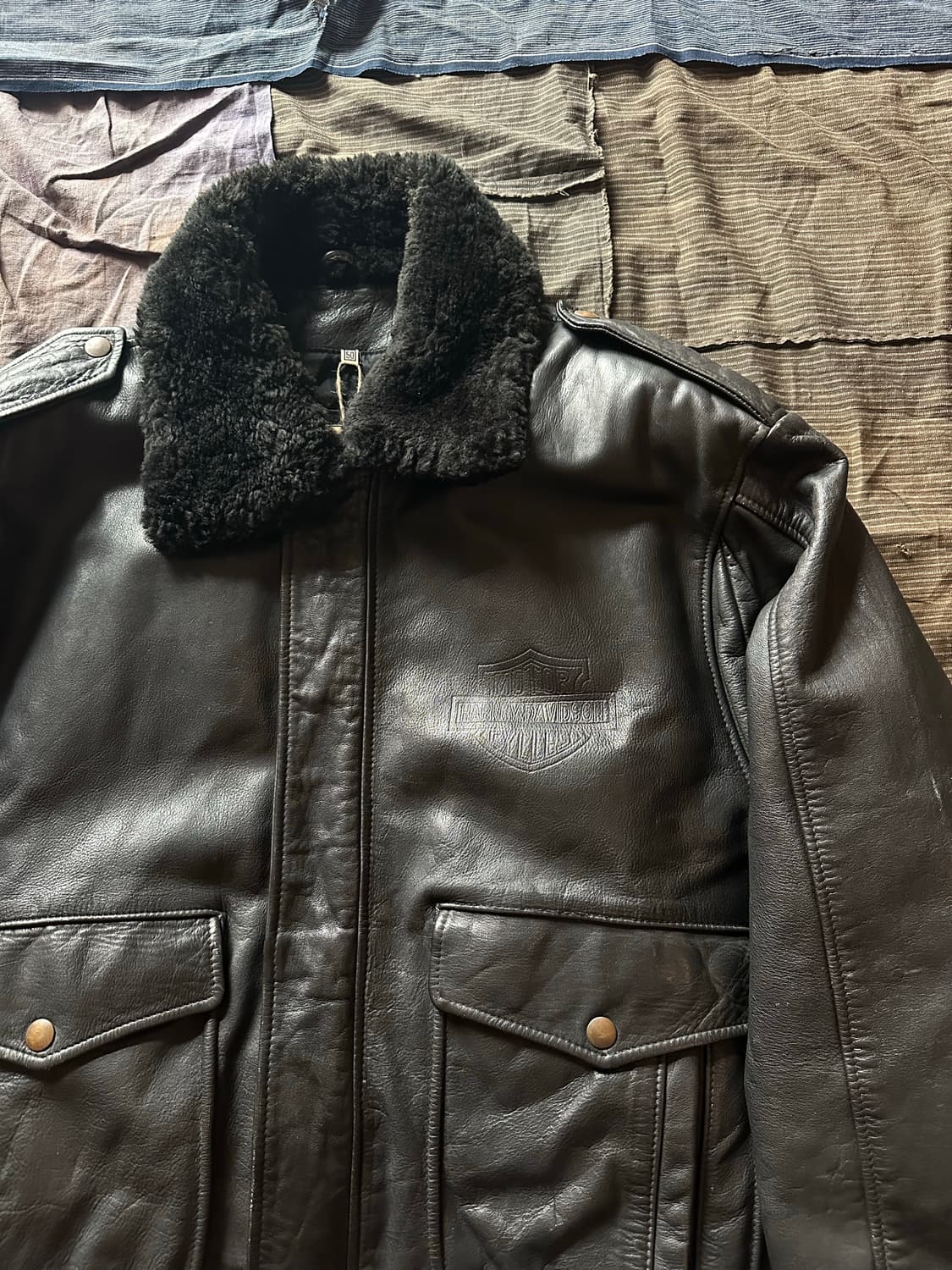 Vintage Harley Davidson Leather Jacket 상품이미지3
