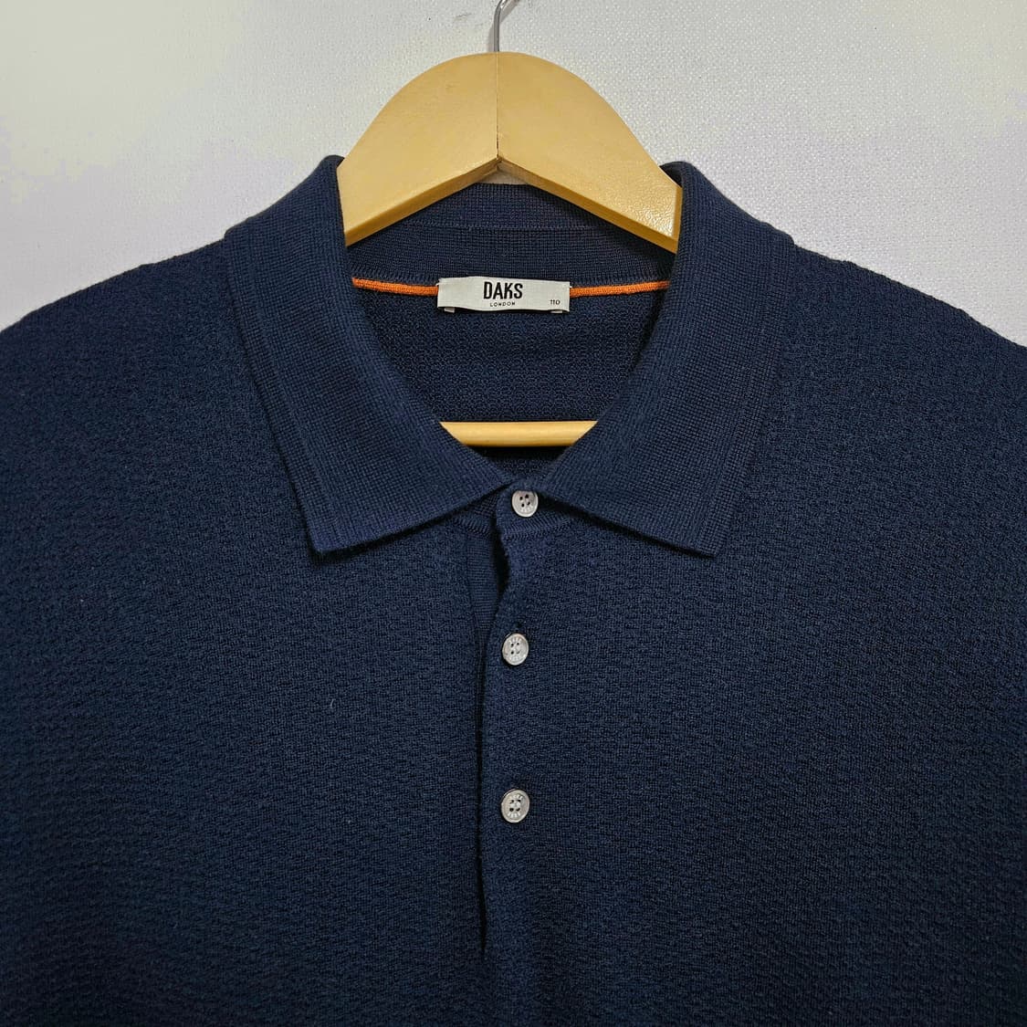 100-105 닥스 24FW 모100 카라 니트 슬림핏 네이비 상품이미지4